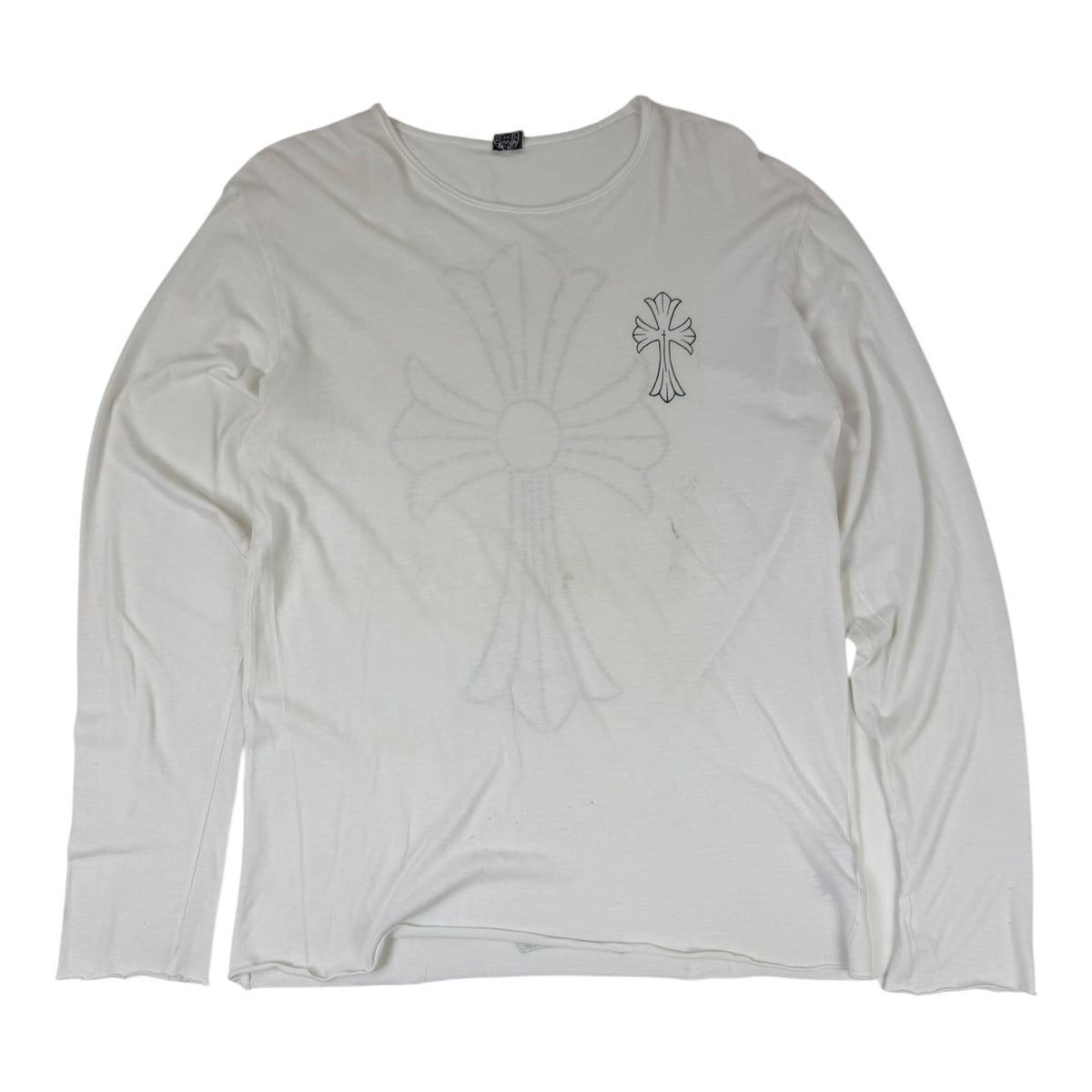Vintage Chrome Hearts Cross Longsleeve Shirt White