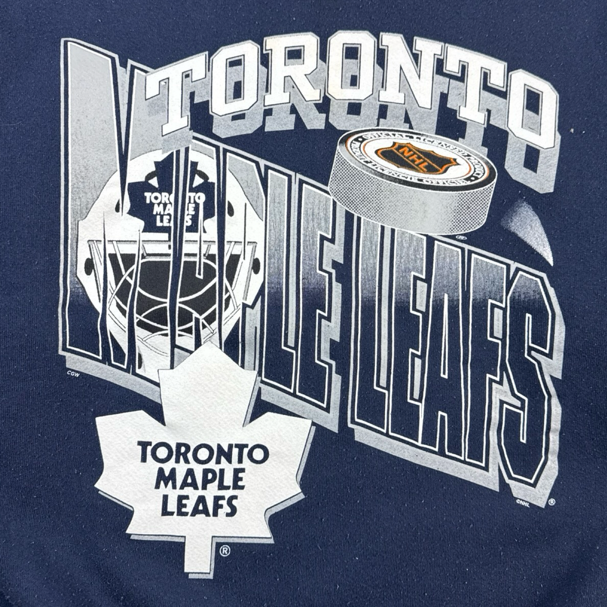 Vintage Toronto Maple Leafs NHL Crewneck Navy