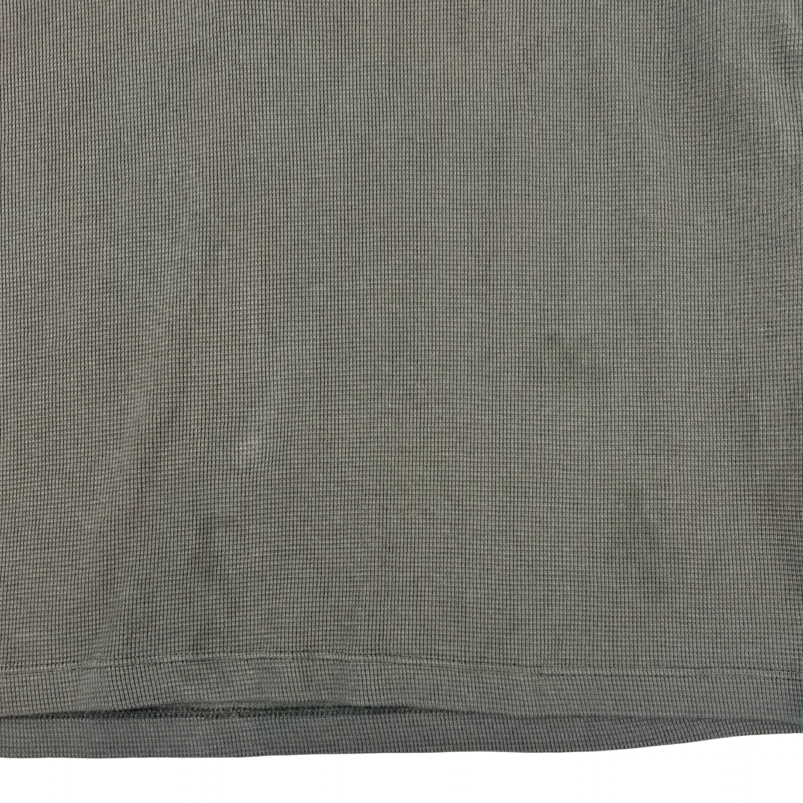 Insait Waffle Henley Long Sleeve Shirt Olive Green