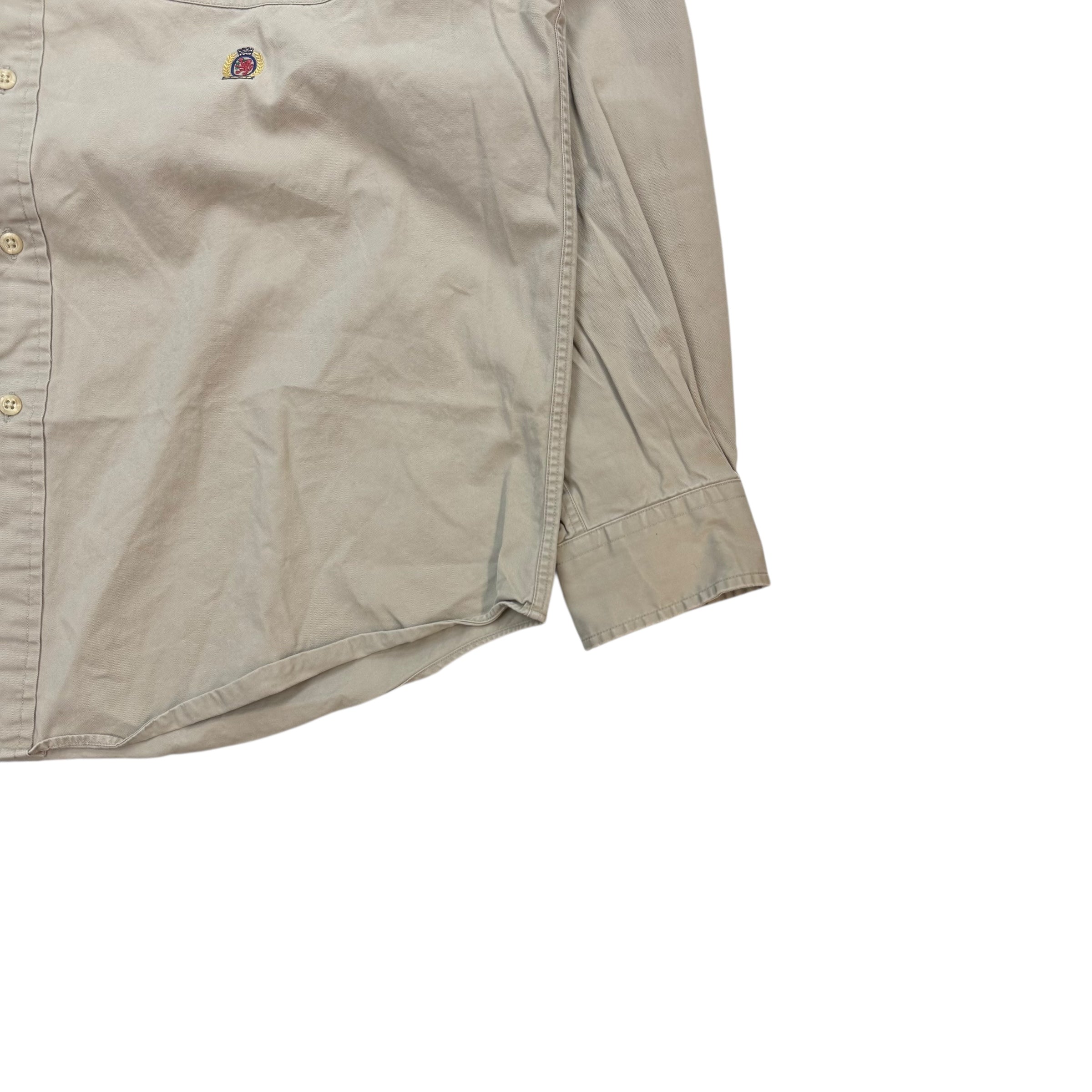 Vintage Tommy Hilfiger Button Up Shirt Beige