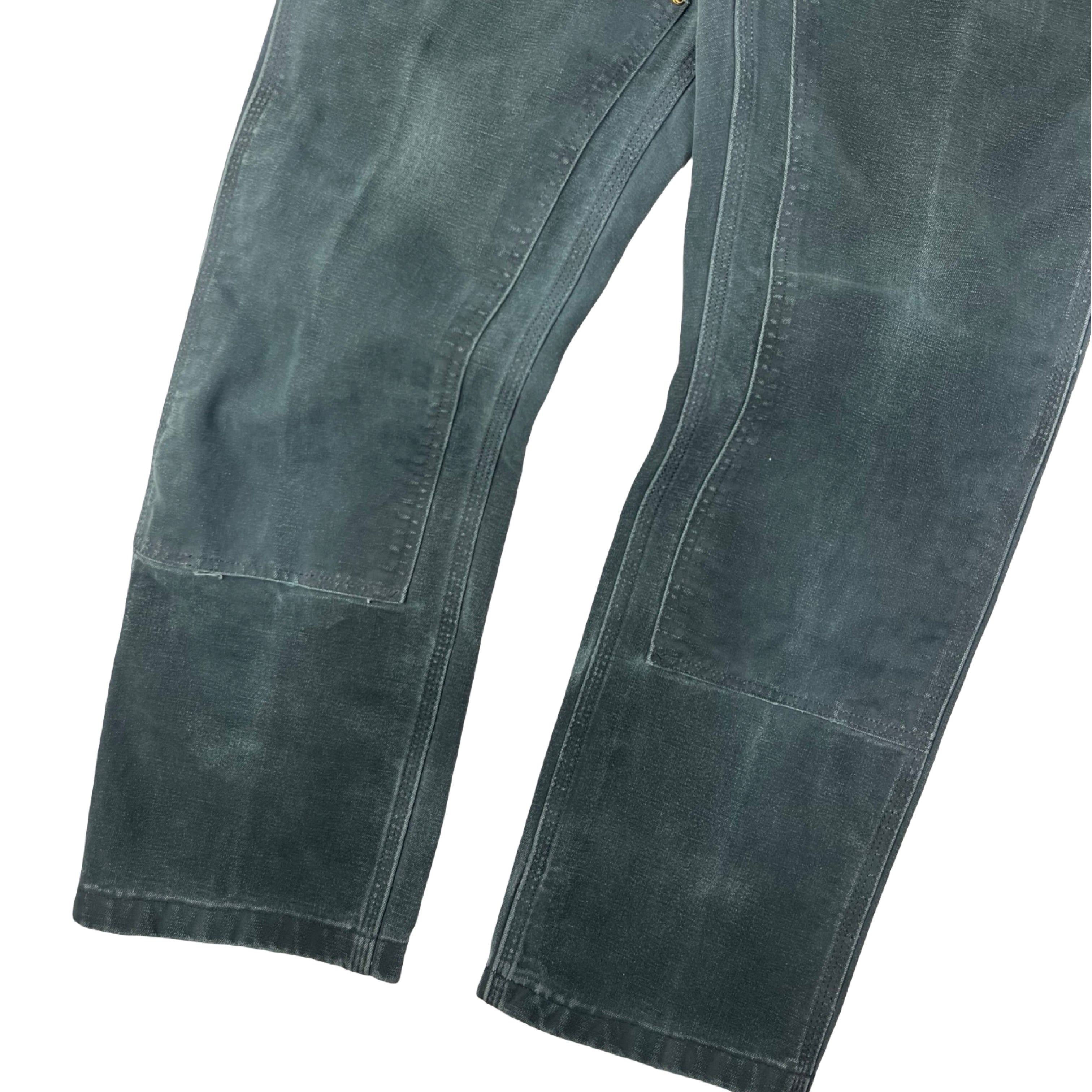 Vintage Carhartt Double Knee Carpenter Pants Faded Black