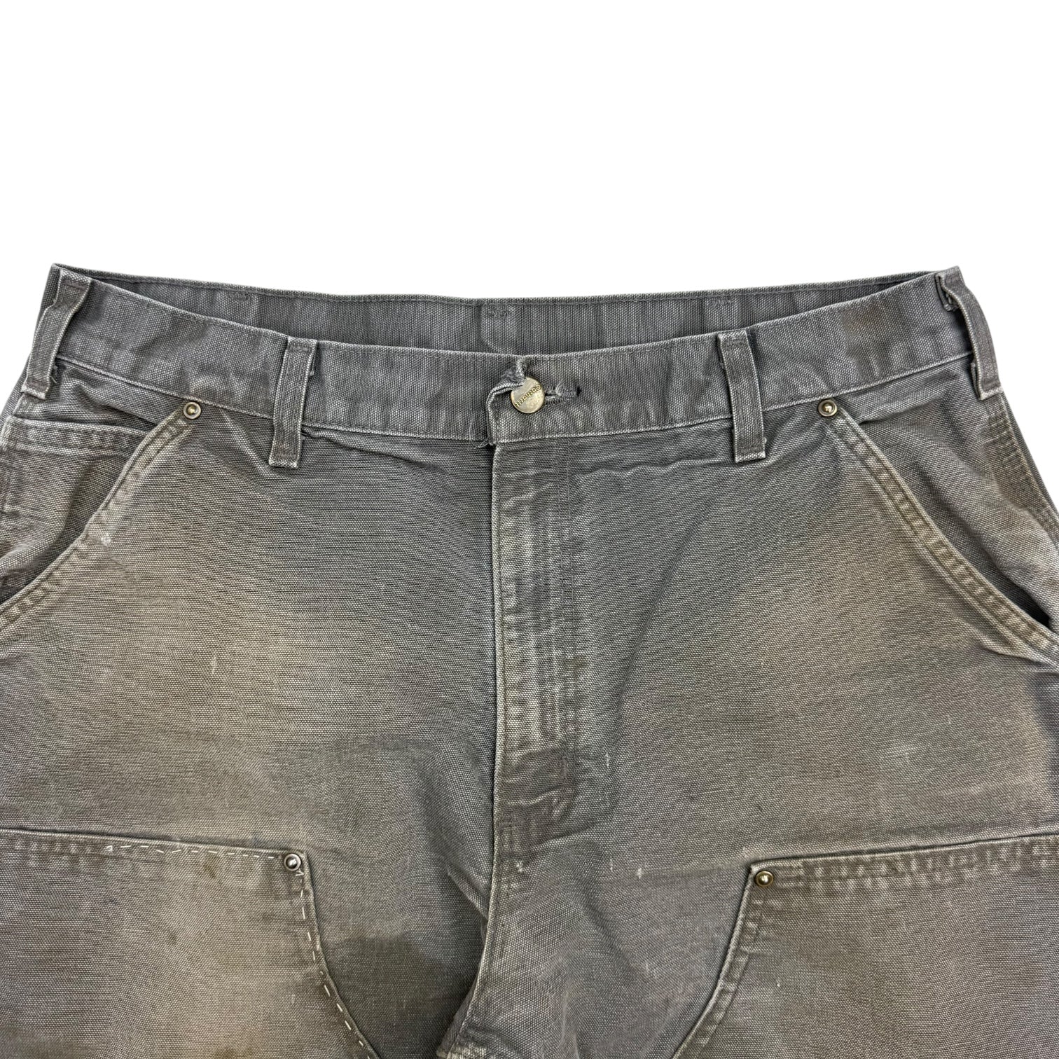 Vintage Carhartt Double Knee Pants Grey
