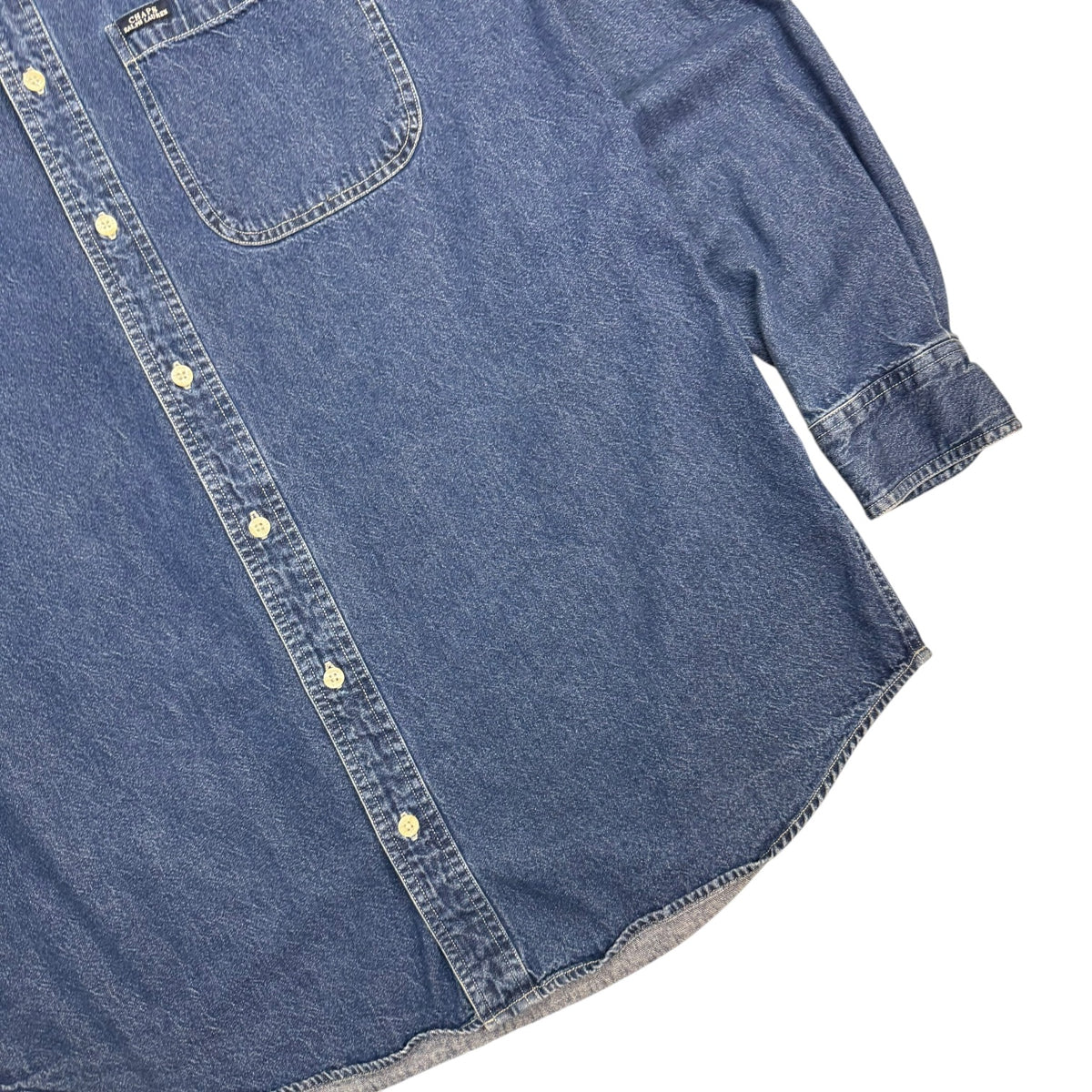 Vintage Chaps Denim L/S Button Up Shirt Dark Wash