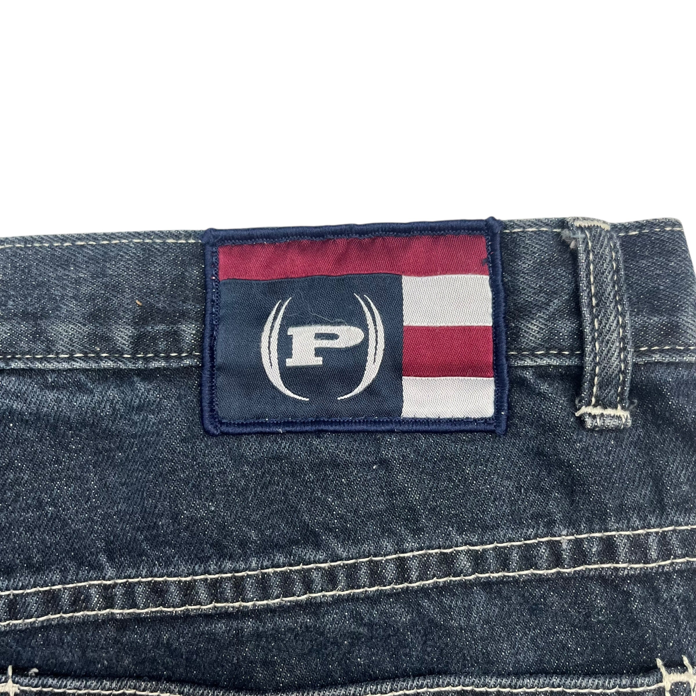 Vintage Y2K Phat Farm Denim Shorts Dark Wash Blue