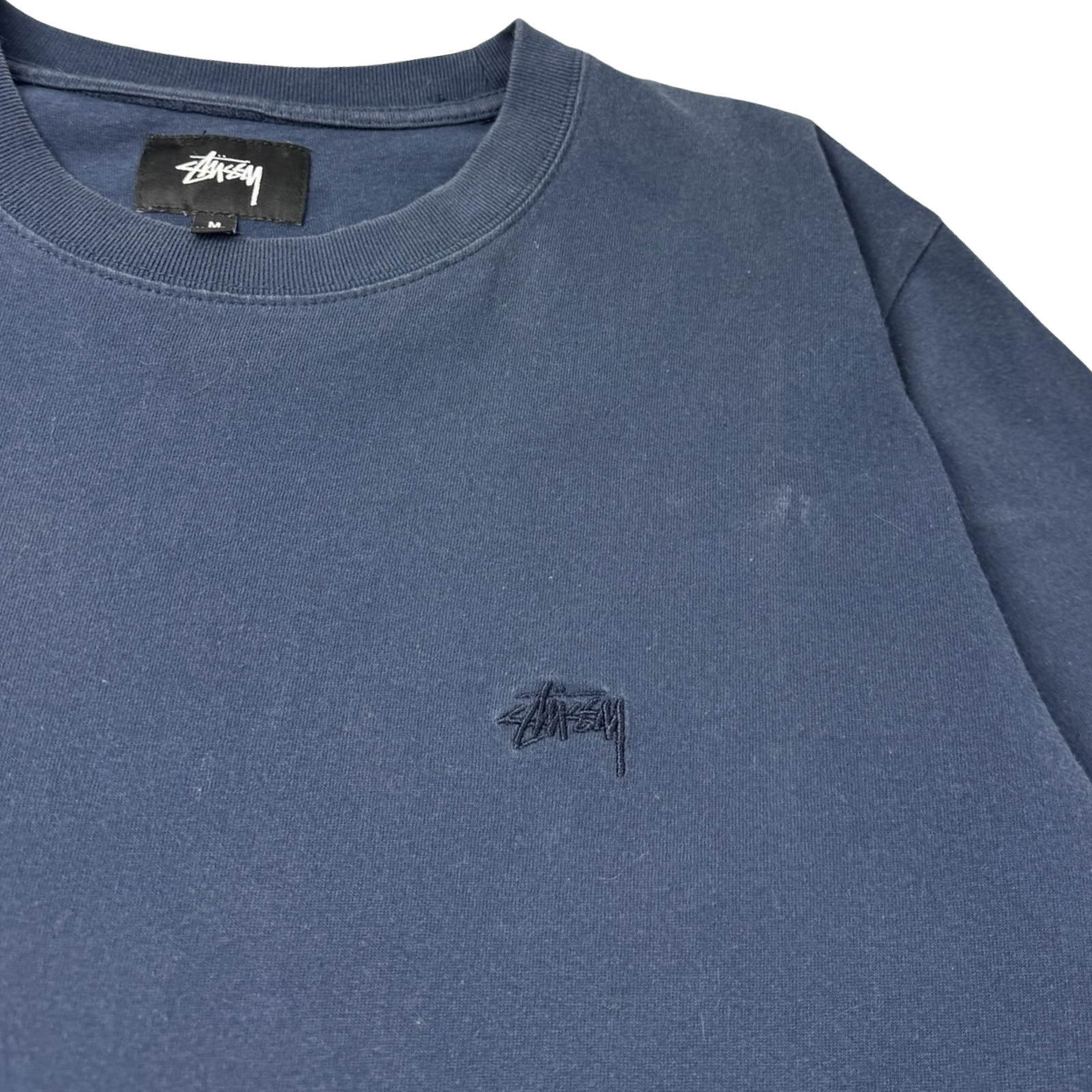 Stussy Pocket Script T-Shirt Navy