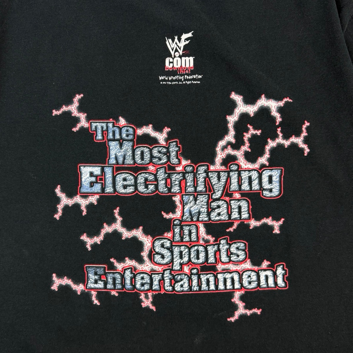 1996 WWF The Rock T-Shirt Black