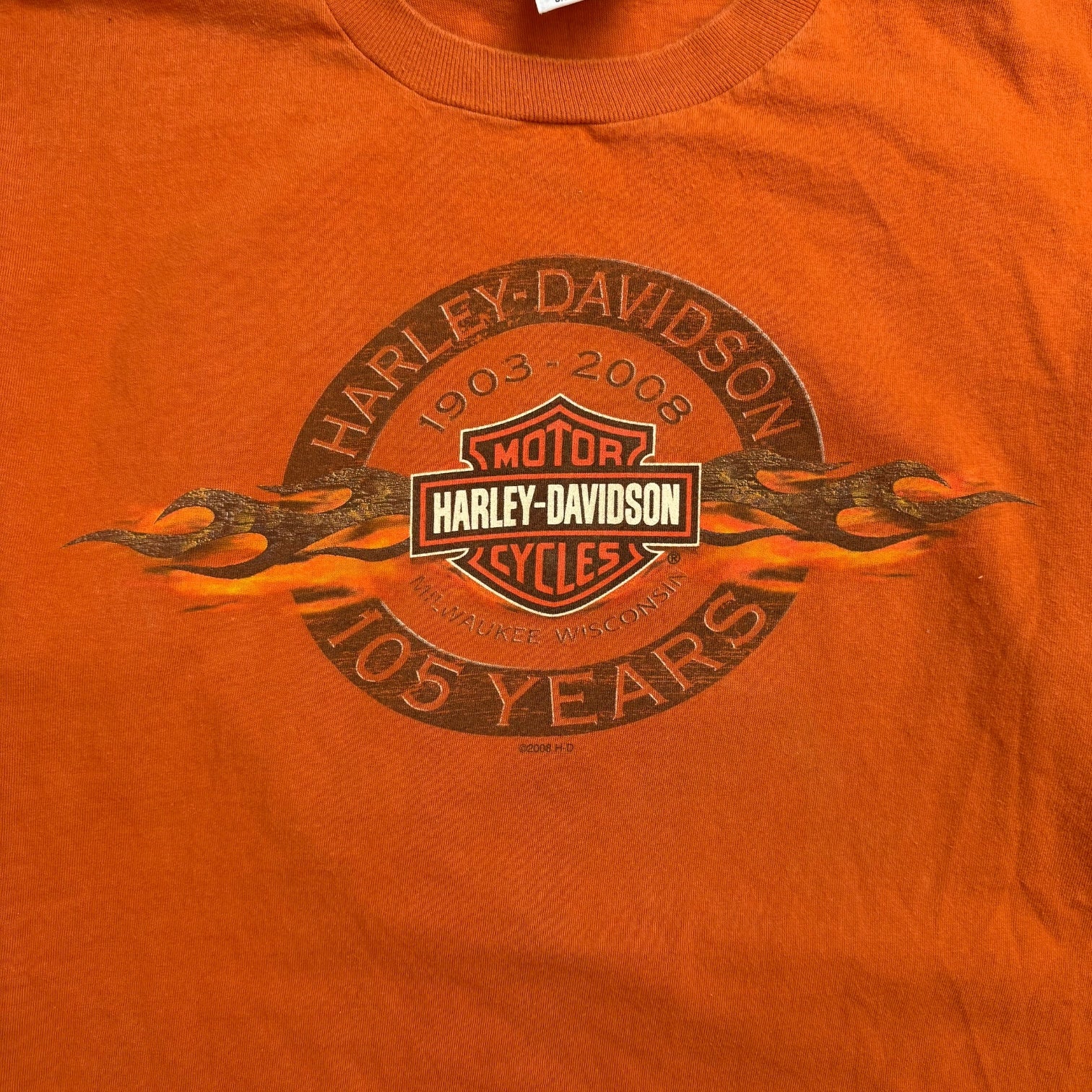 2008 Harley Davidson Of Idaho L/S Tee Orange