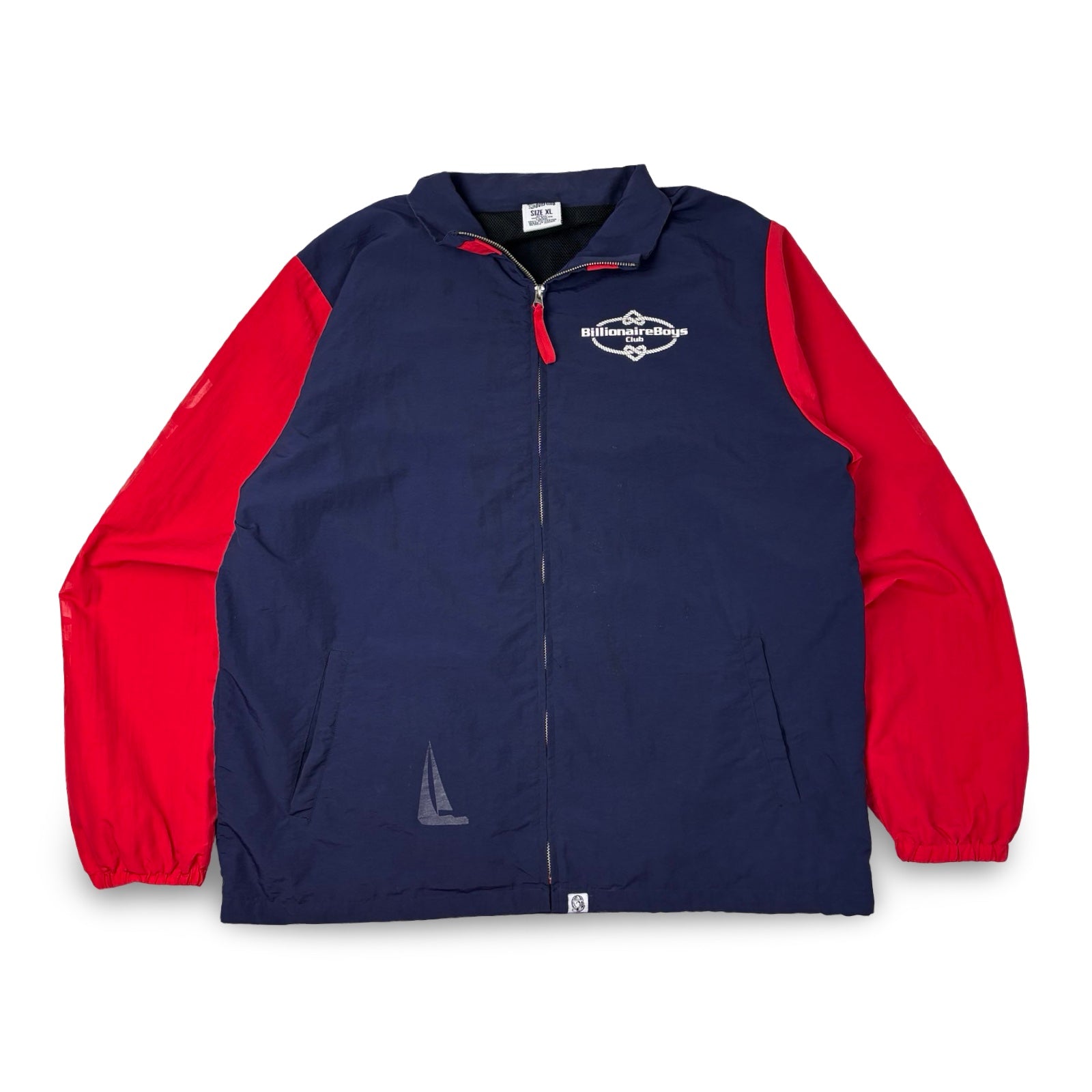 Billionaire Boys Club Nylon Track Jacket Navy Red