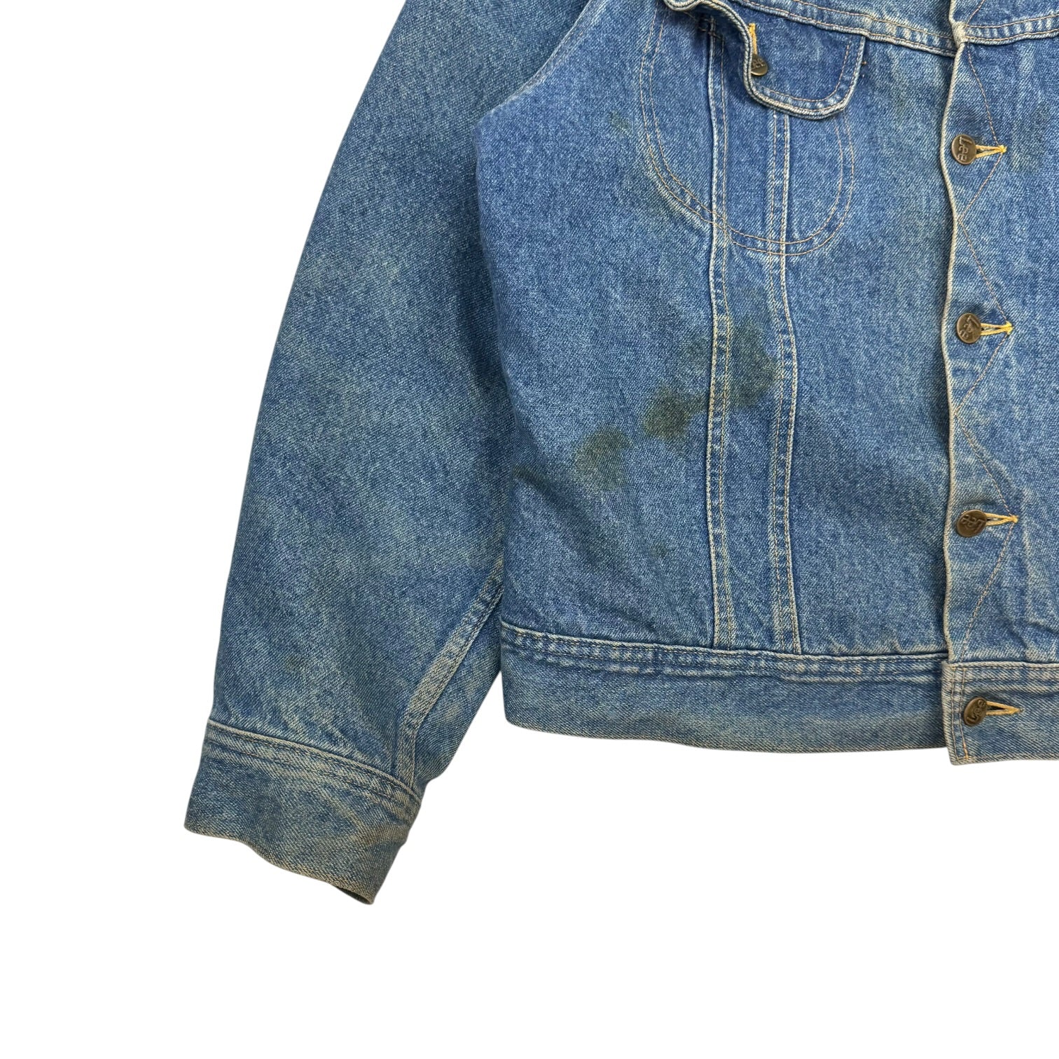 Vintage Lee Storm Rider Denim Jacket Dark Wash