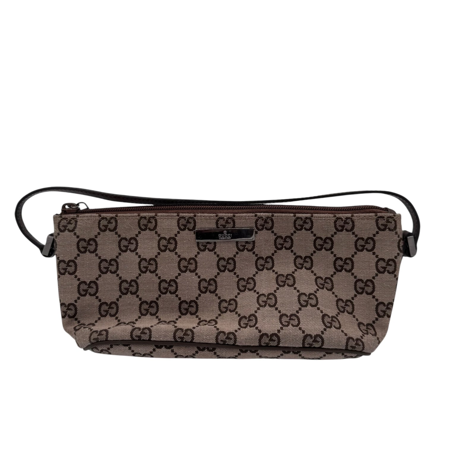 Vintage Gucci GG Canvas Boat Bag Light Brown