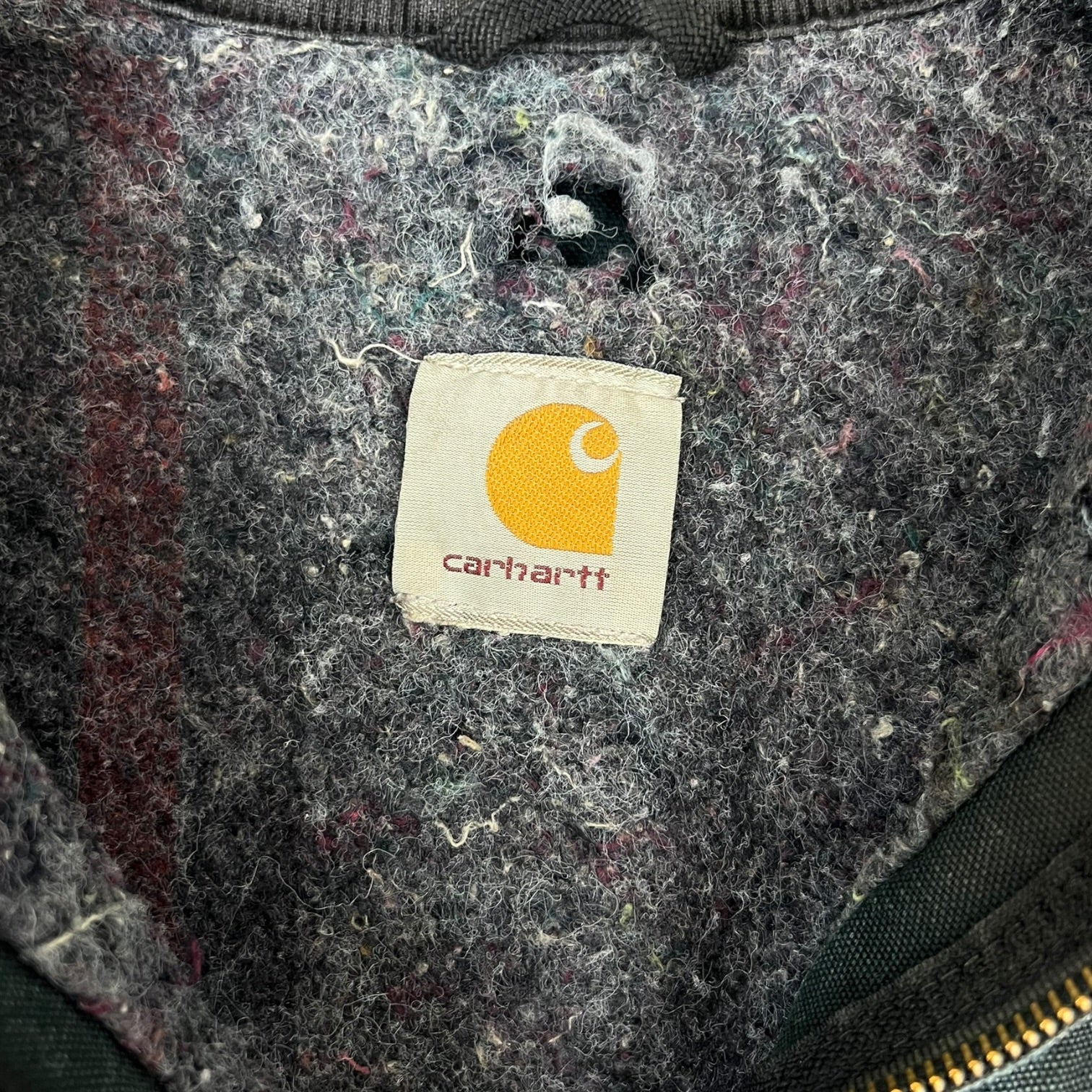 Vintage Distressed Carhartt Detroit Jacket Black