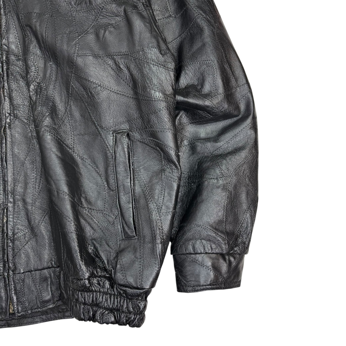 Vintage LeWorld Fine Leathers Leather Jacket Black
