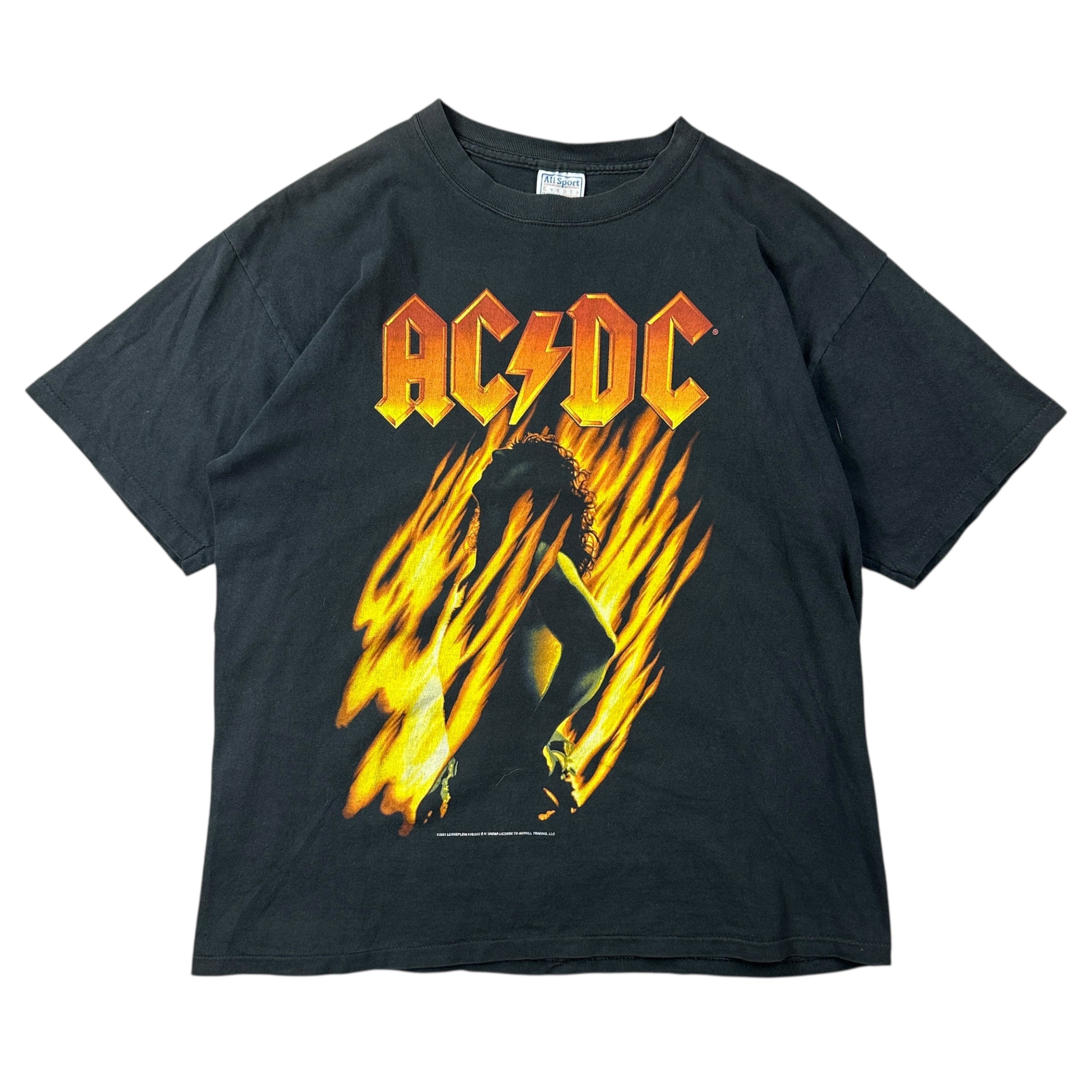 2001 AC/DC Bonfire Tour Tee Black