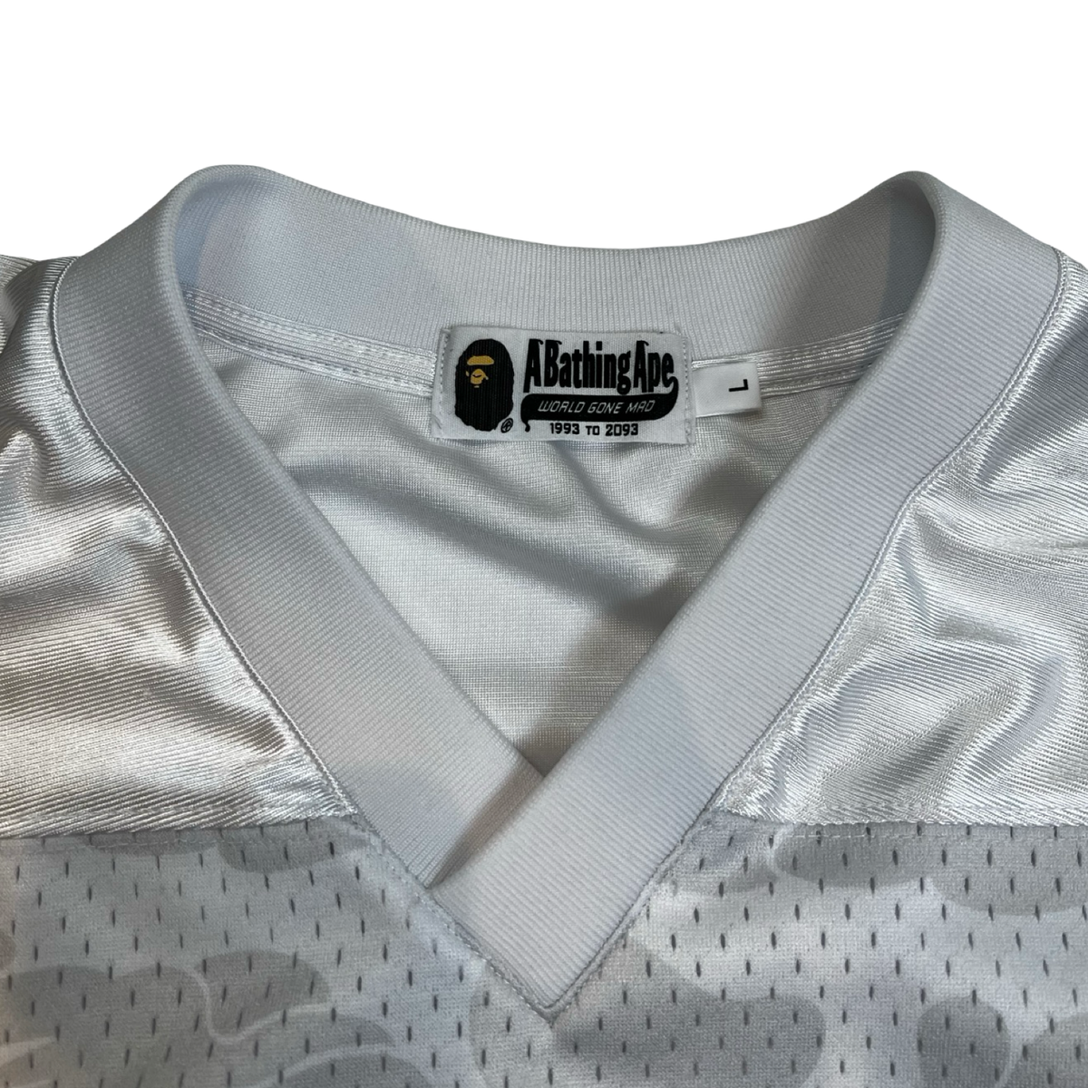 A Bathing Ape BAPE Solid Camo Multi Logo Relaxed Fit Football Jersey