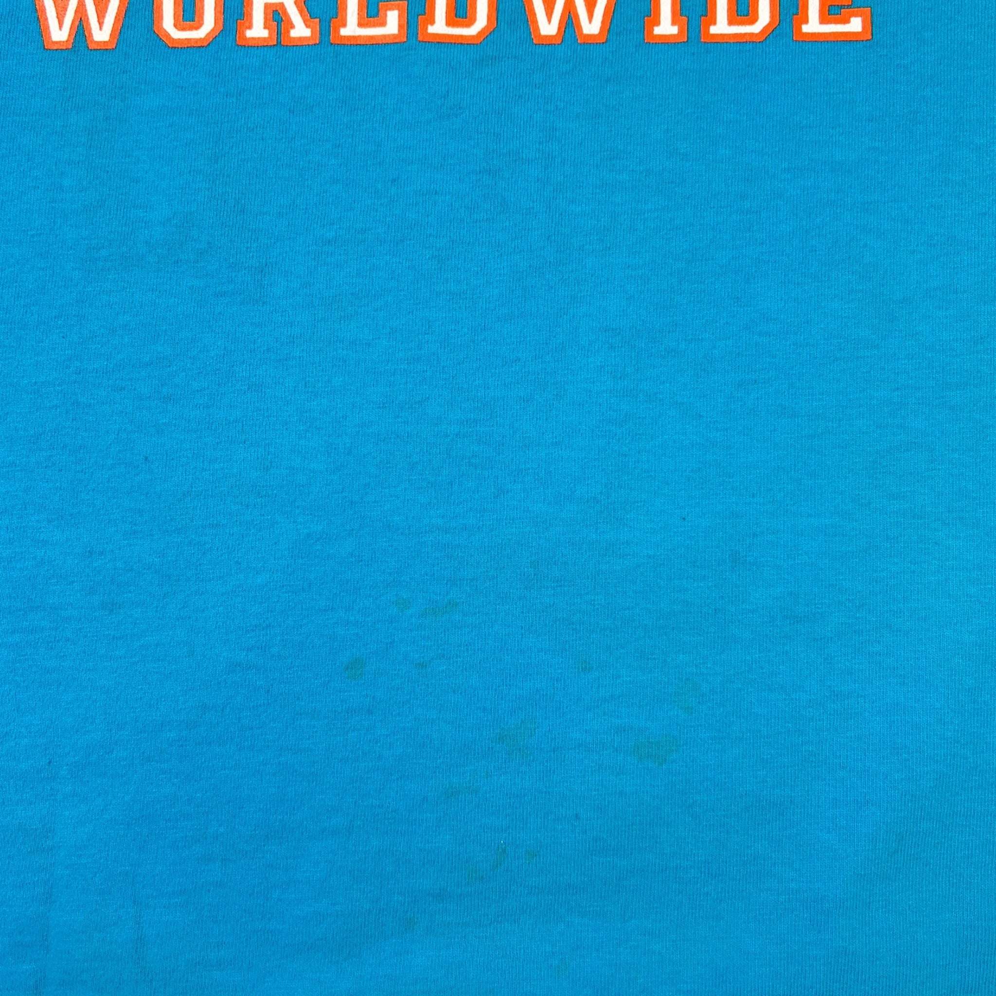 Vintage Wu Wear "Worldwide Tiki" T-Shirt Blue