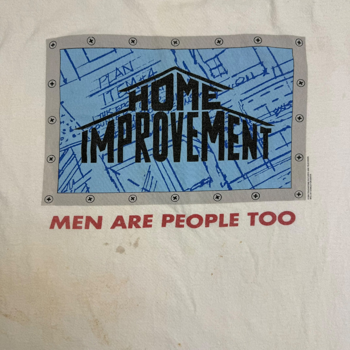 Vintage Stanley Desantis Home Improvement ‘Men Are People Too’ Tee White