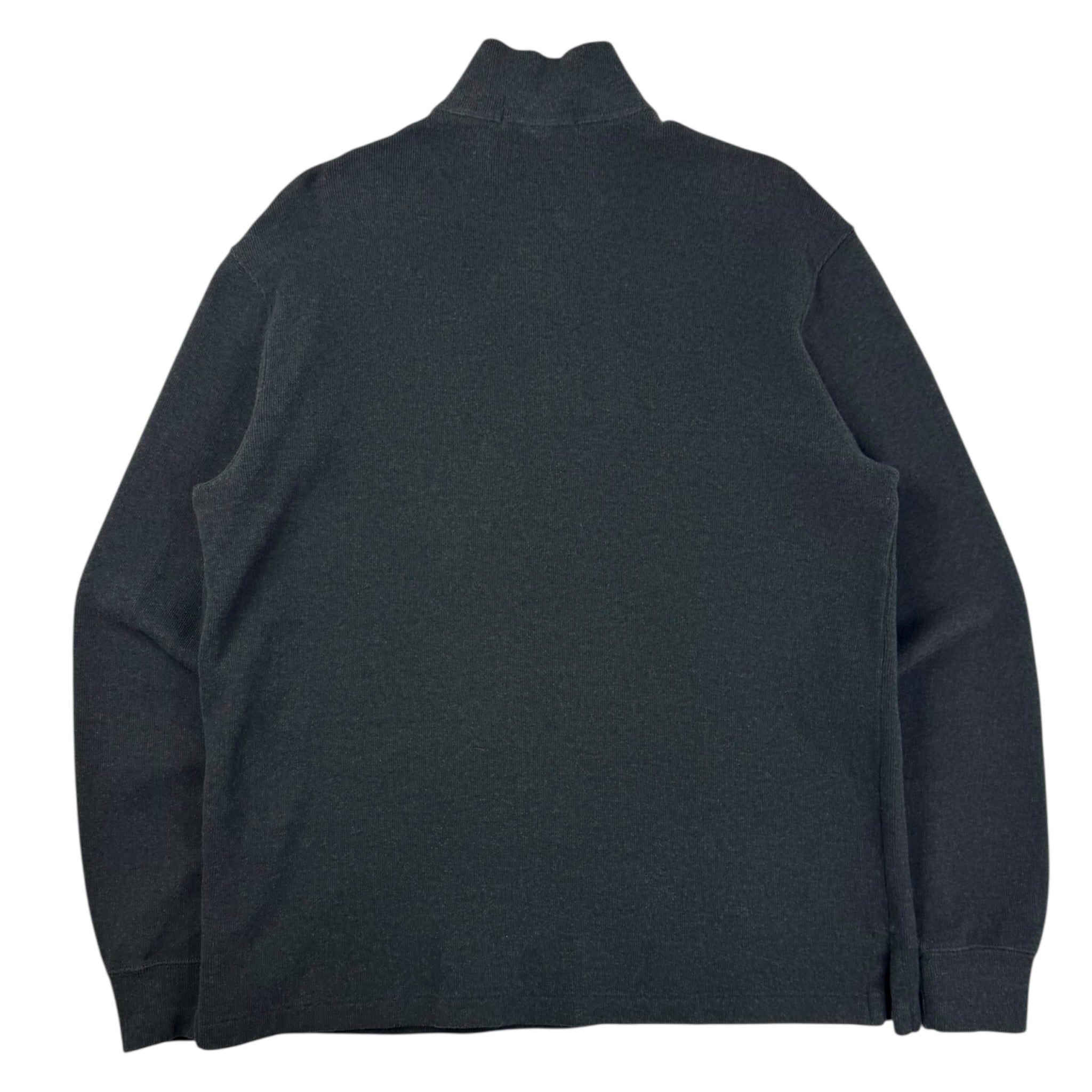 Polo Ralph Lauren Relaxed Hem 1/4 Zip Heathered Charcoal