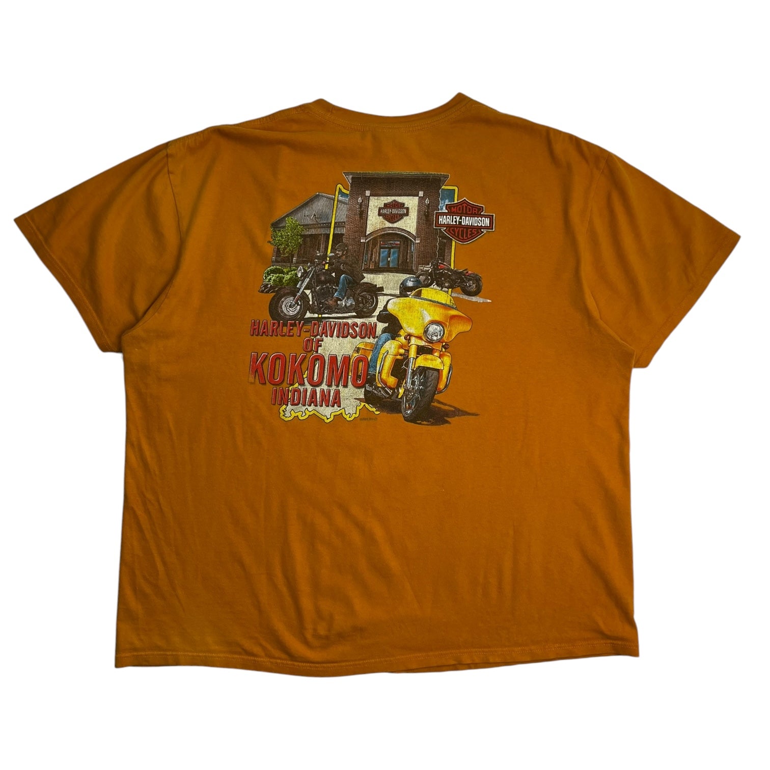 Harley Davidson Kokomo Indiana T-Shirt Squash Yellow