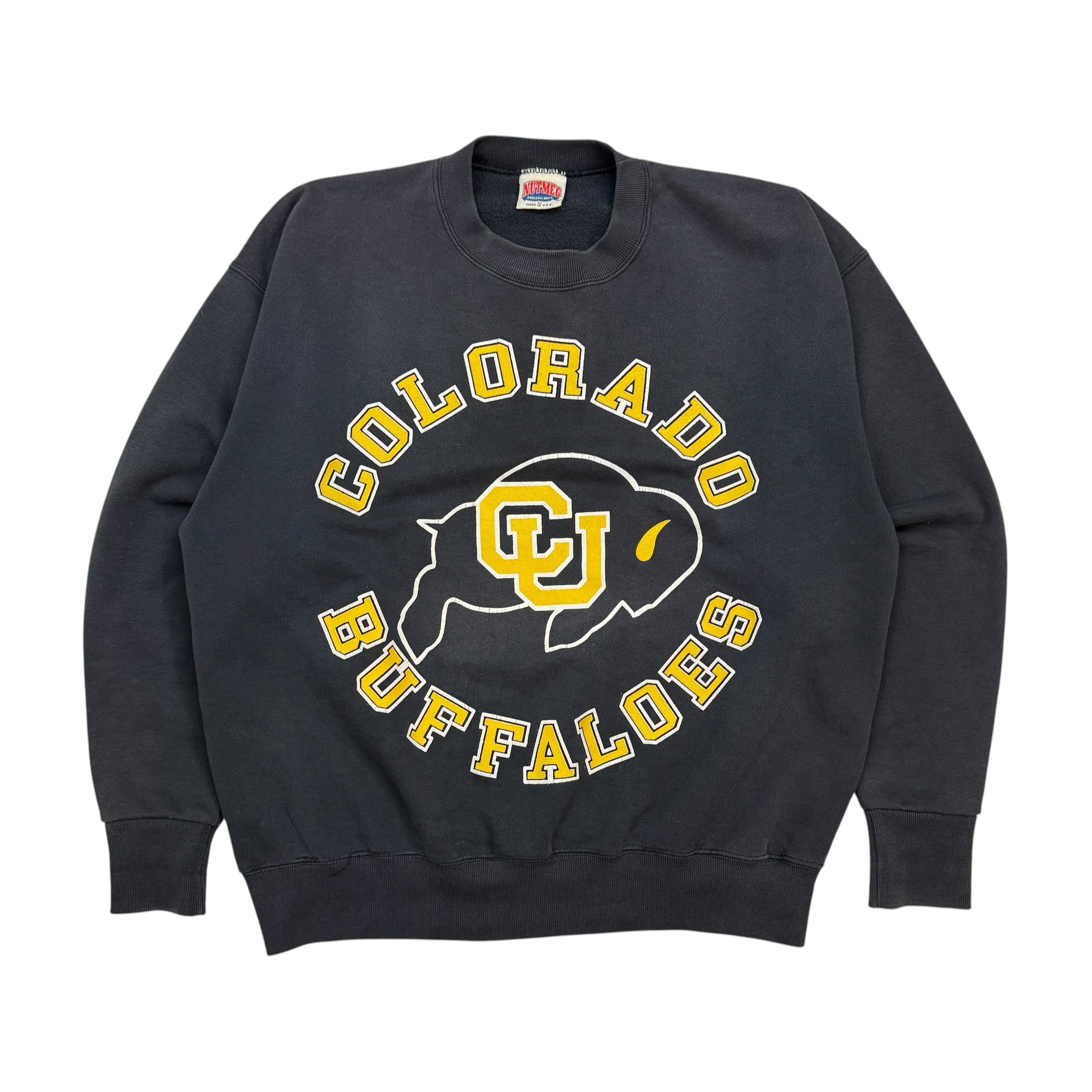 Vintage Colorado Buffaloes Crewneck Faded Black