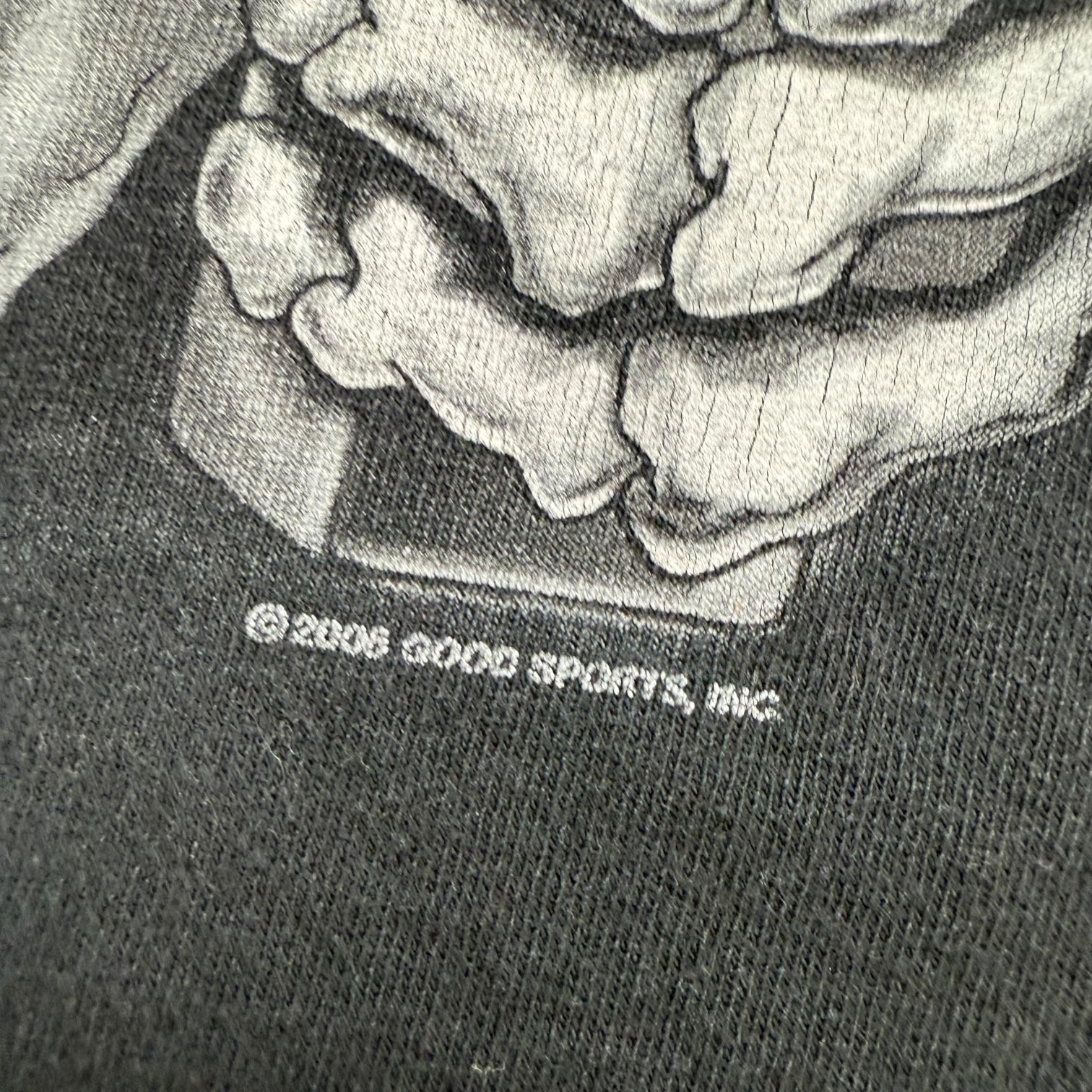 Vintage Good Sports Flaming Skull L/S Tee Black