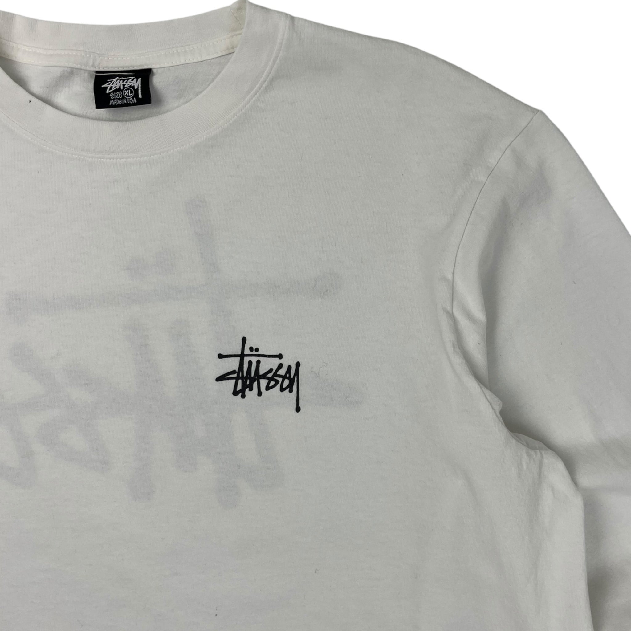 Stussy Basic Long Sleeve T-Shirt White