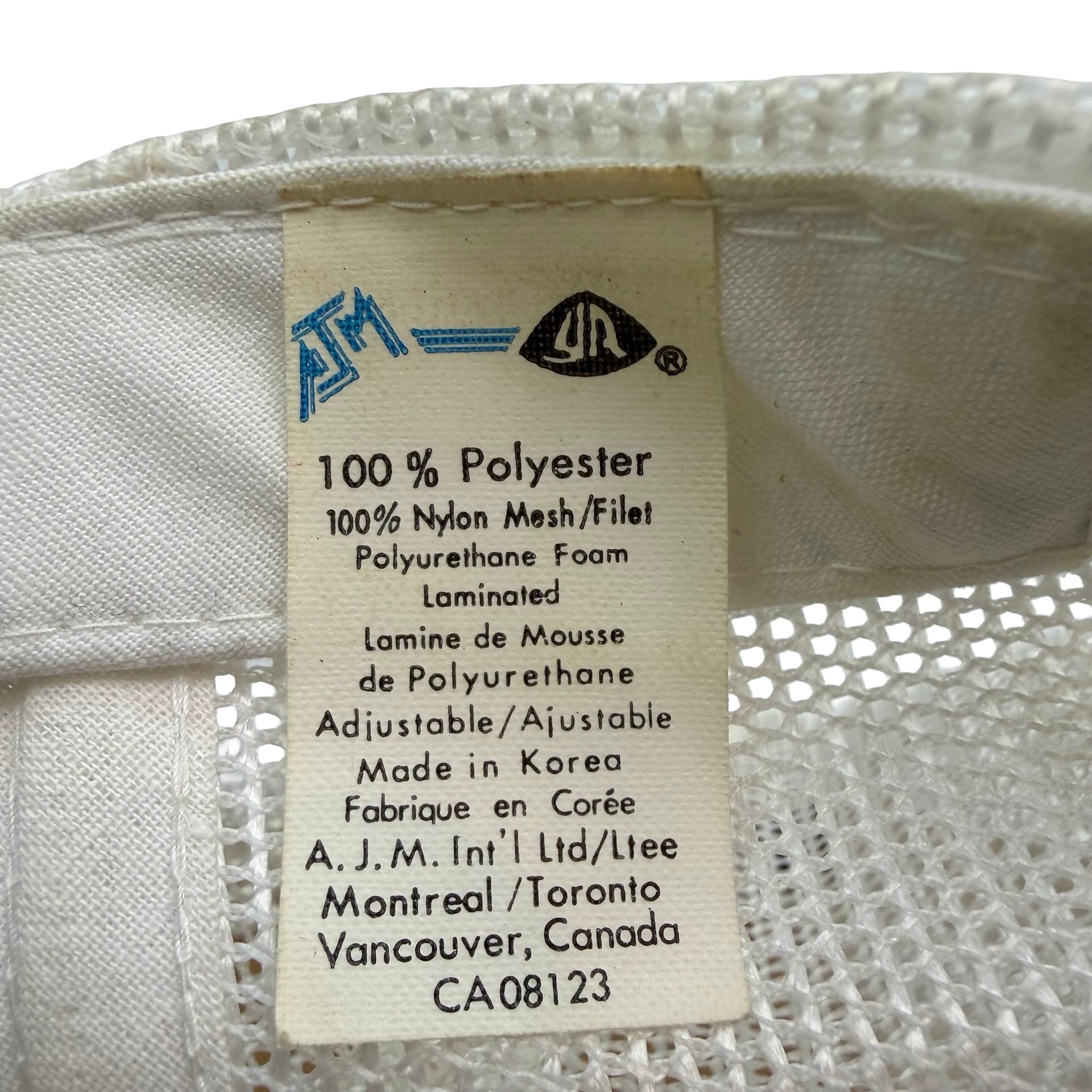Vintage Esso Mesh Snapback Hat White