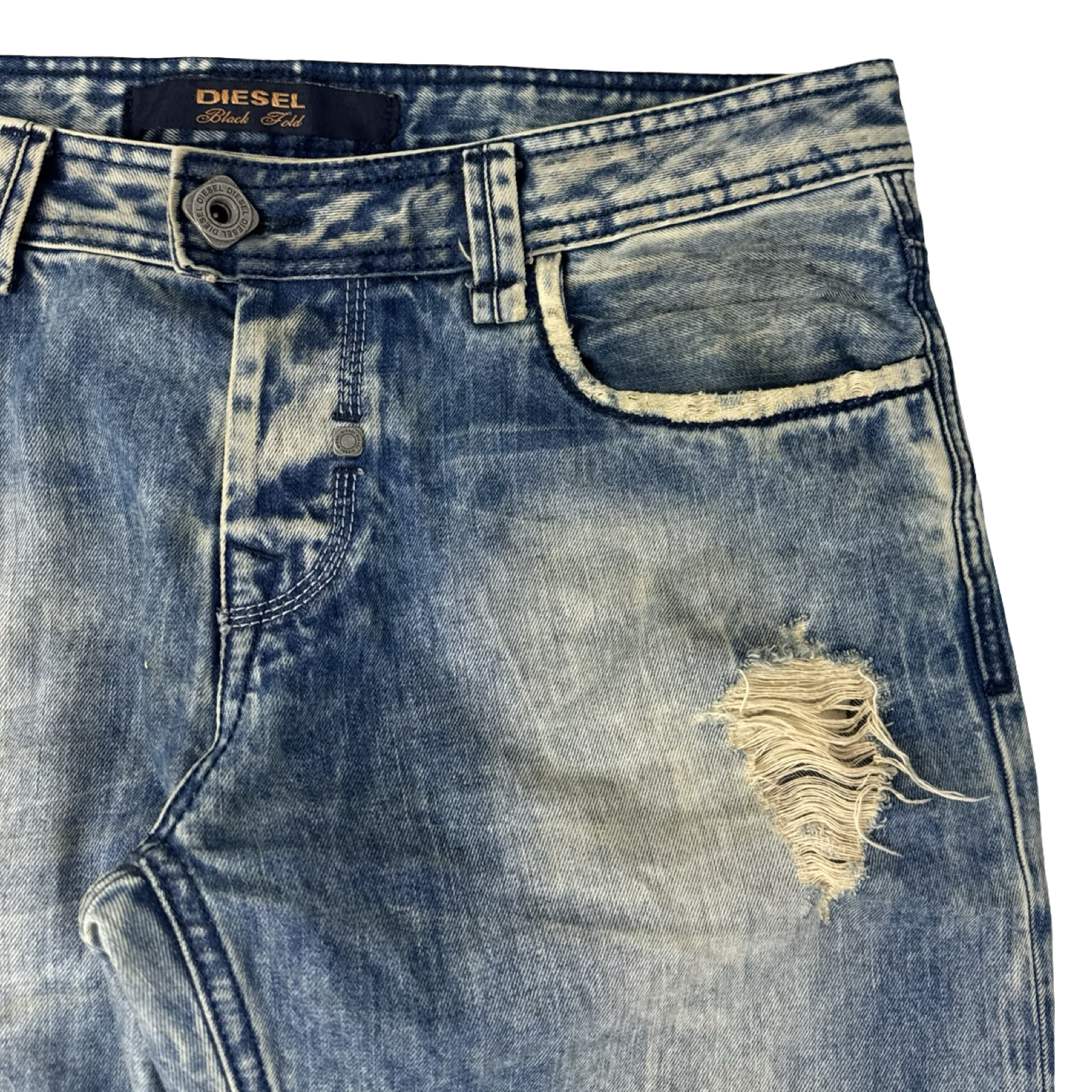 Diesel Black Label Denim Bottoms Acid Blue