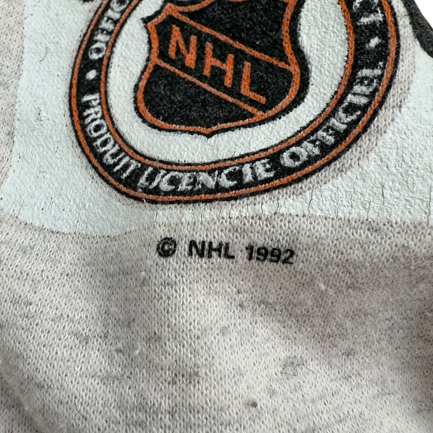 1992 Chicago Blackhawks Tasmanian Devil Crewneck Grey