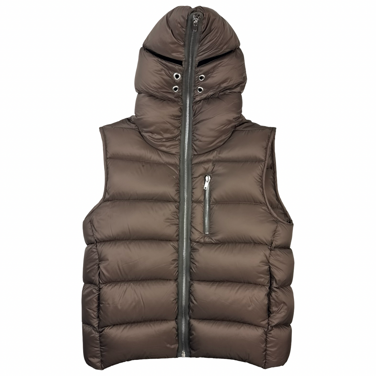 Rick Owens Strobe Gimp Down Puffer Vest Dust