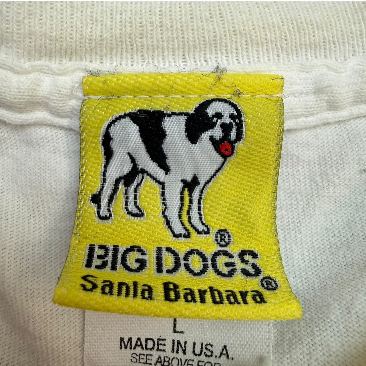 Vintage Big Dogs Fetch This T-Shirt White