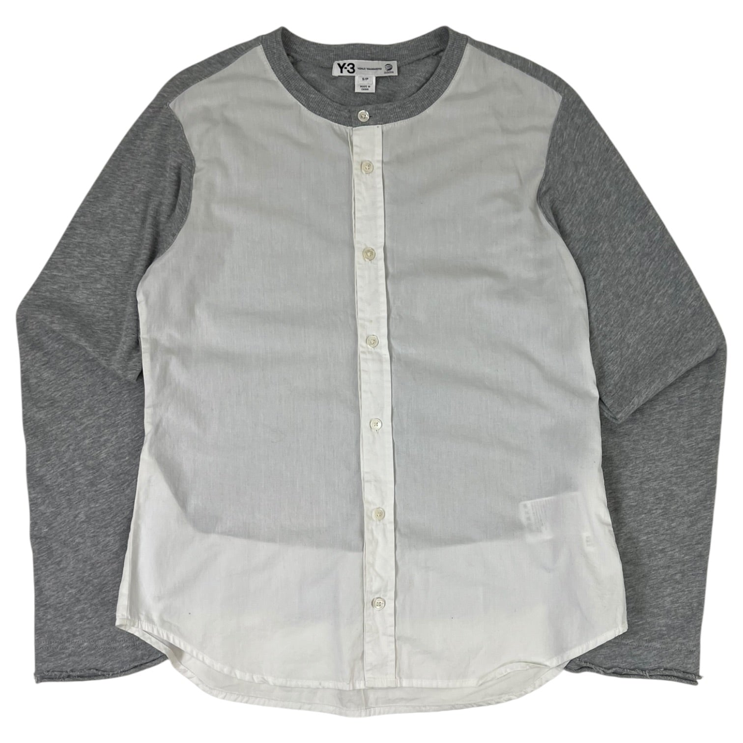 Y-3 Deconstructed Panel Hybrid Shirt / Cardigan Grey
