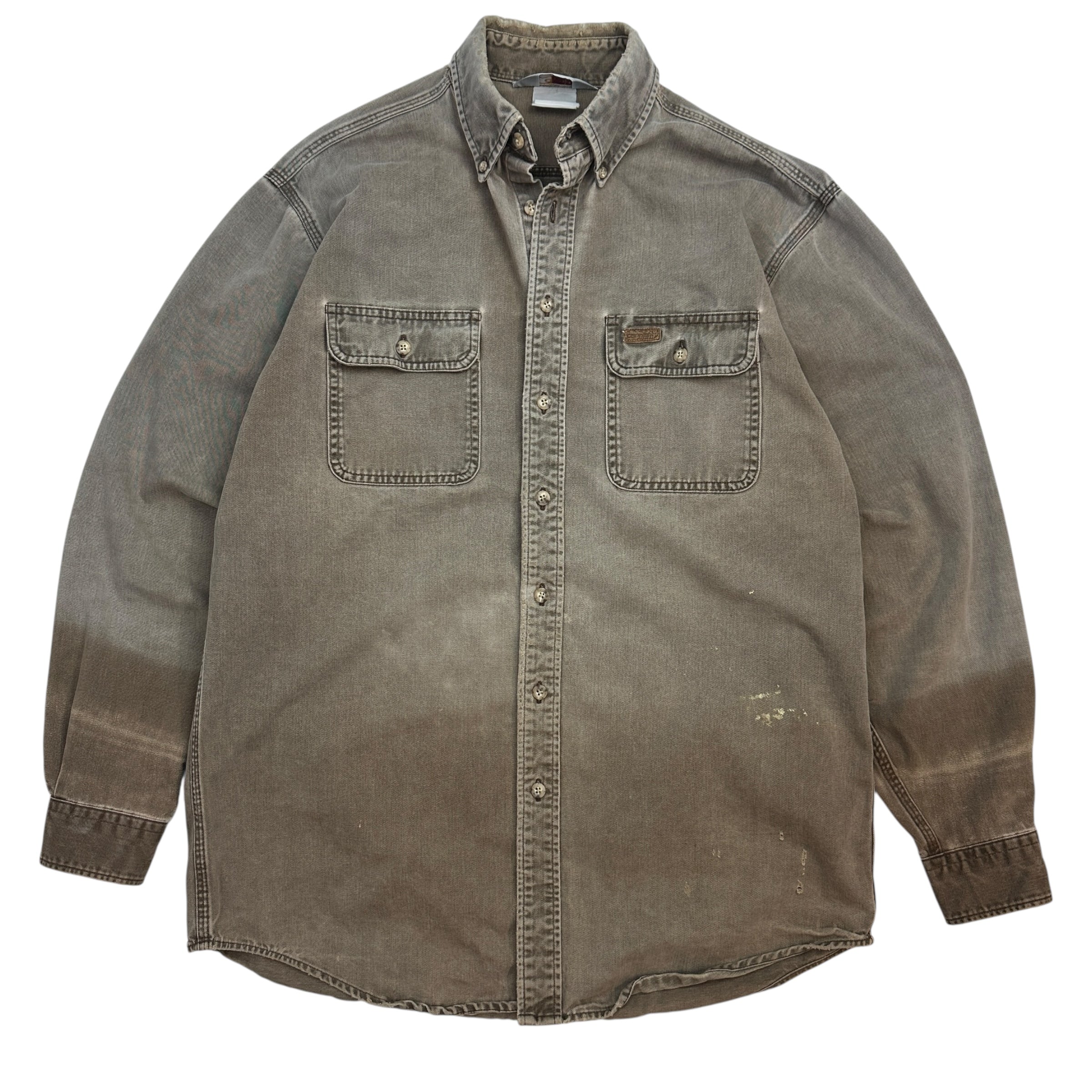 Vintage Carhartt Canvas Button Up Brown