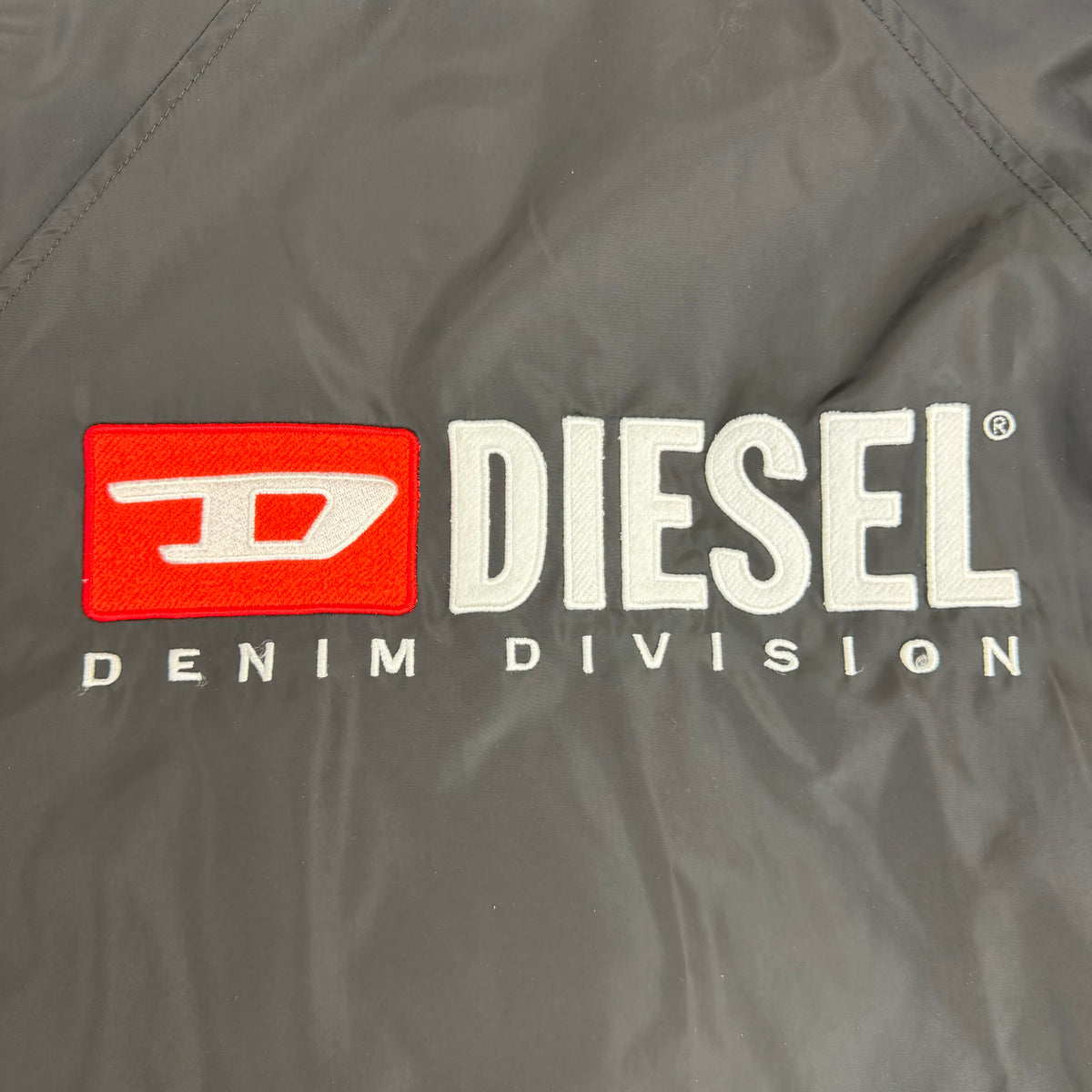 Vintage Diesel Denim Division Nylon Coach Jacket Black