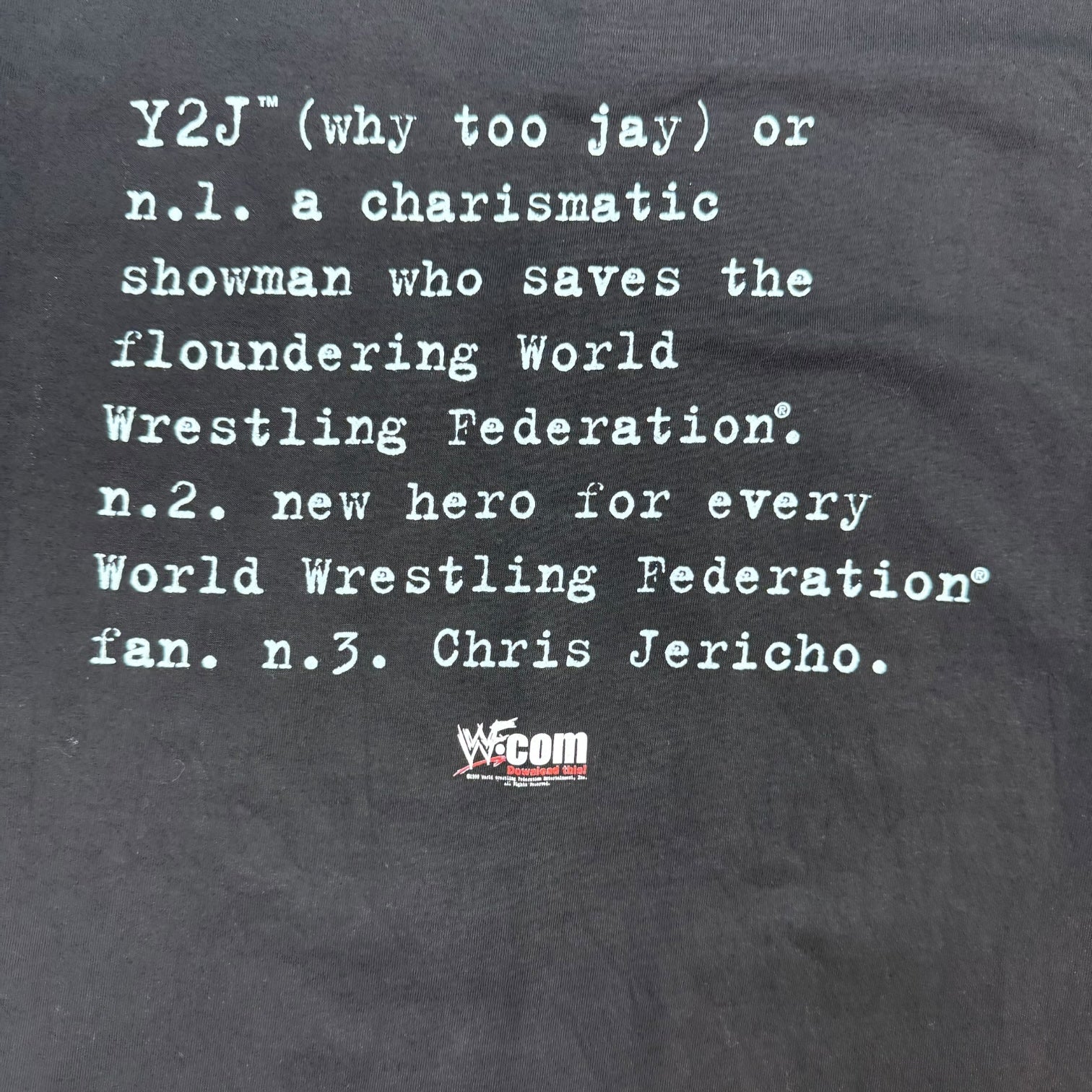 1999 WWF Chris Jericho Y2J Tee Black