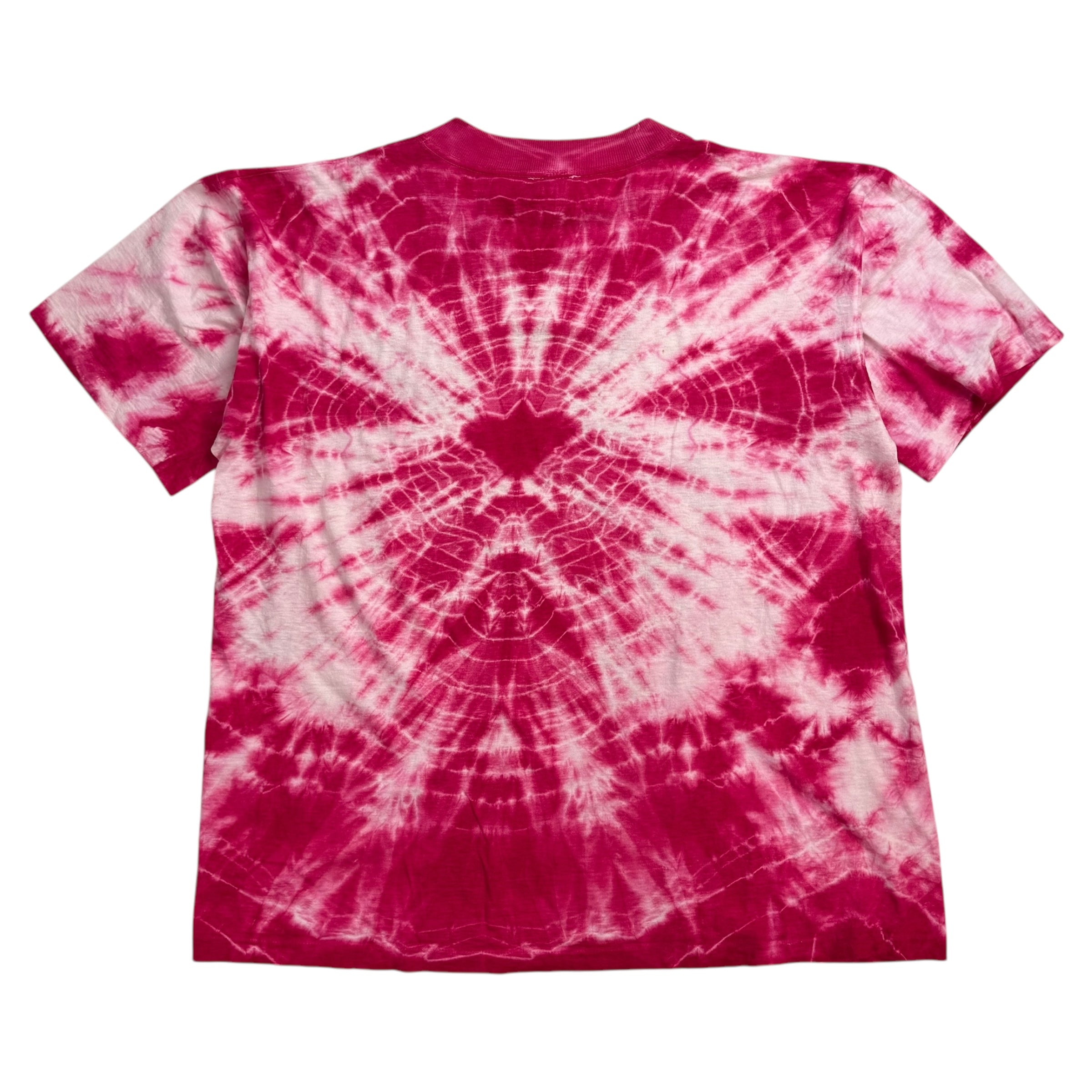 1990 ZZ Top Tie Dye Tee Pink/White