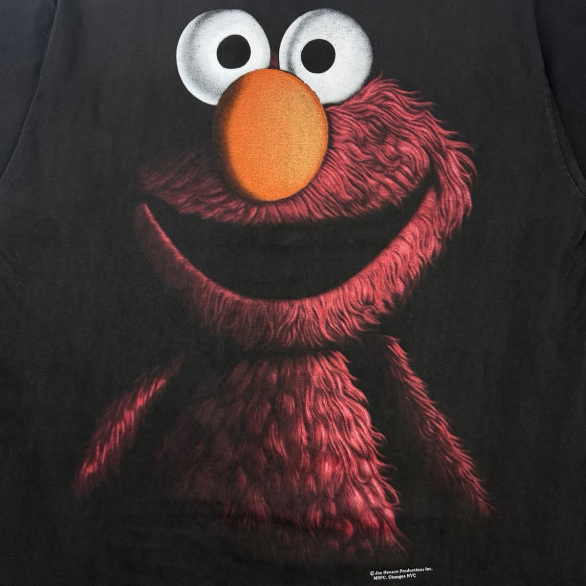 '90s Sesame Street Elmo Shadow Series T-Shirt Faded Black