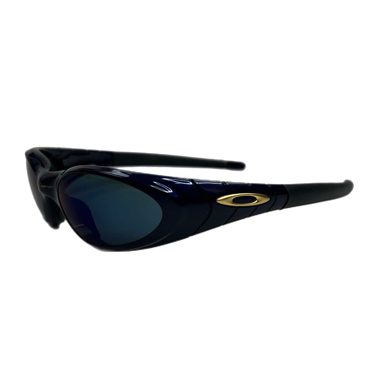 Vintage Oakley Eye Jacket 2.0 Midnight Navy/Gold