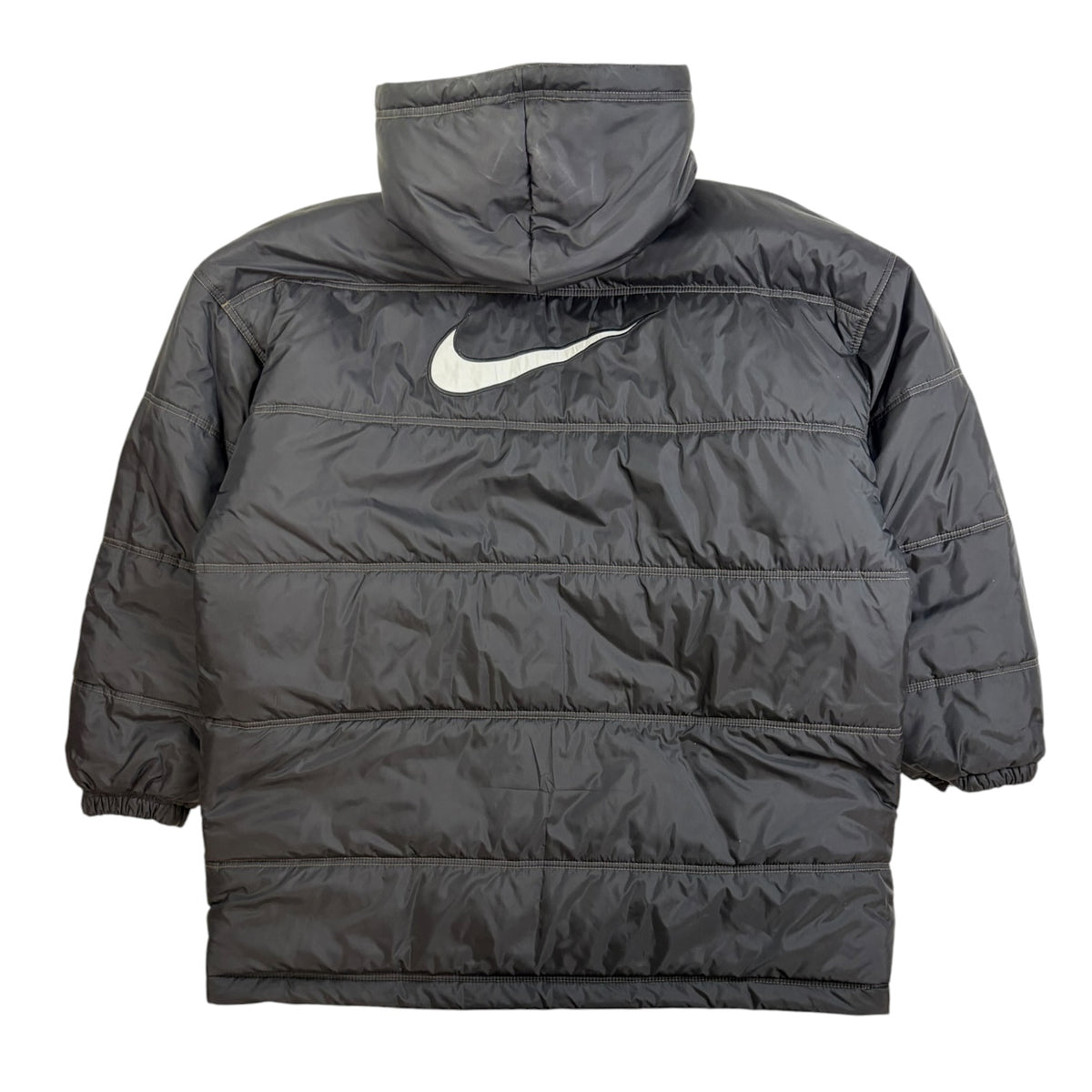 Vintage Nike Reversible Block Letter Parka Taupe/Black
