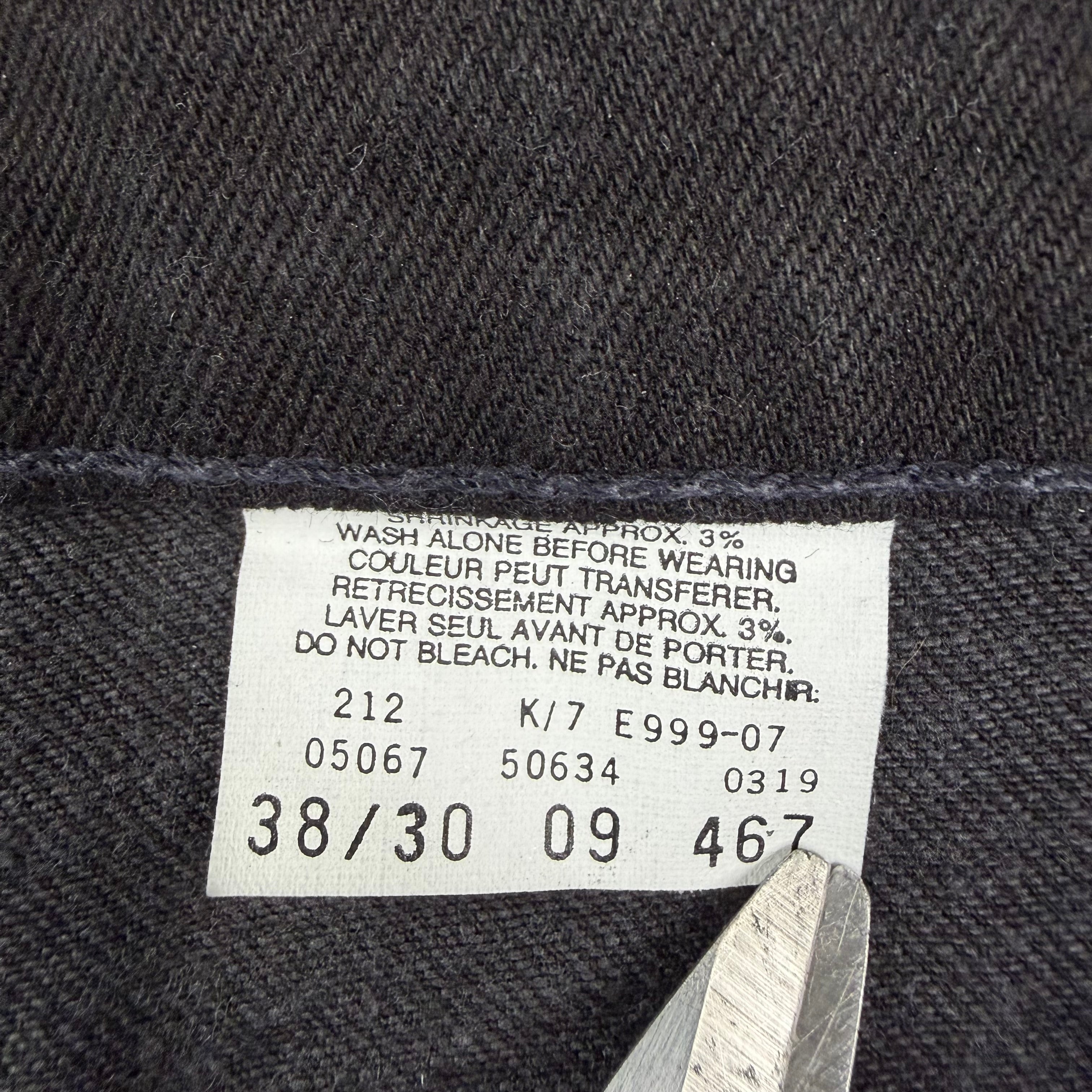 Vintage Levi’s 634 Orange Tab Denim Jeans Black