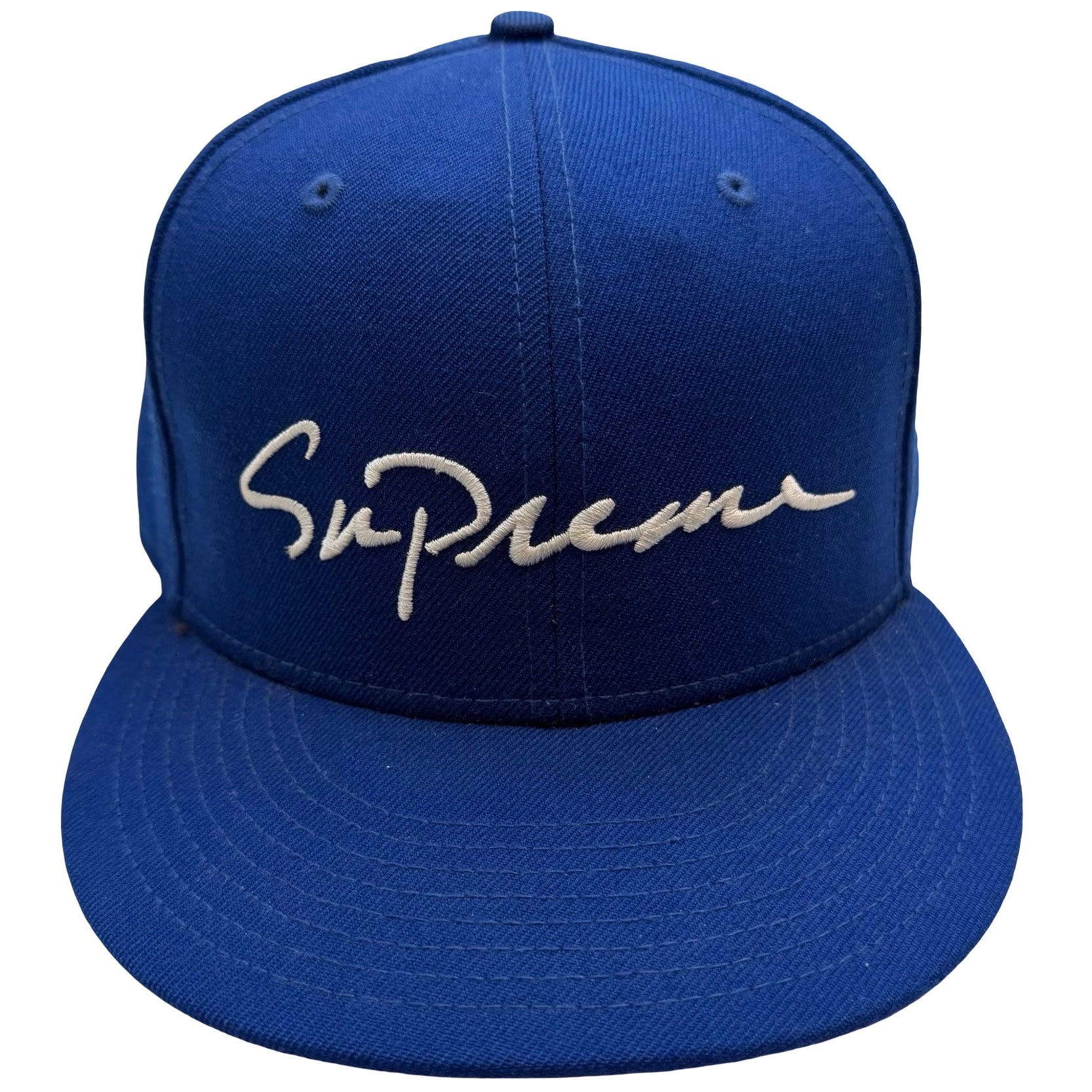 Supreme Classic Script New Era Cap Royal Blue