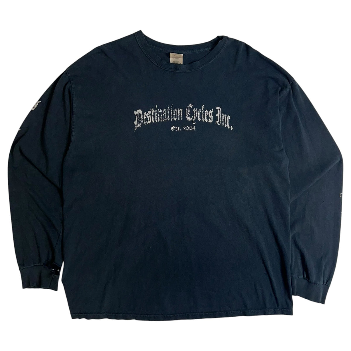 Vintage Destination Cycles Inc “2000’s Destination” Long Sleeve T-Shirt Black