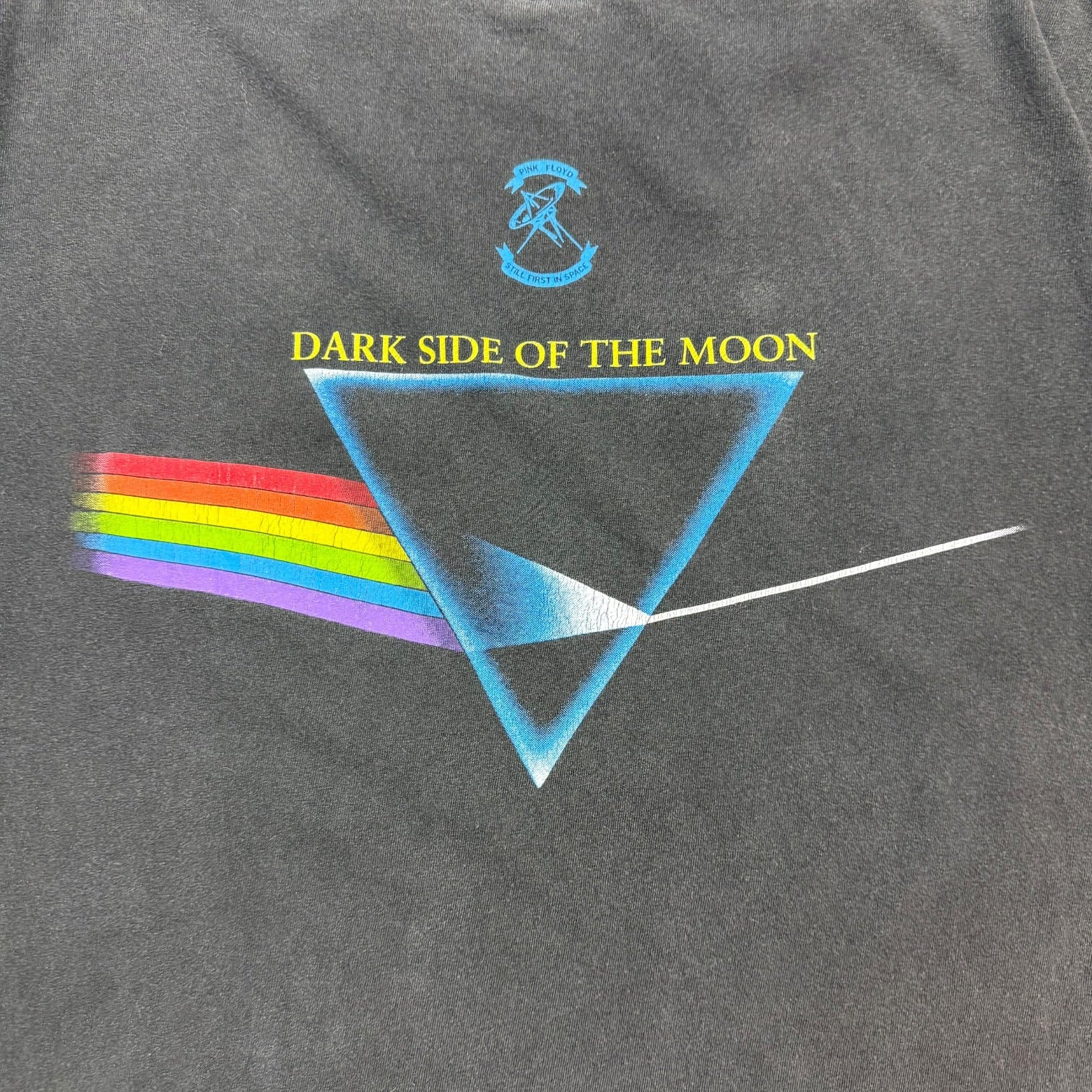 2001 Pink Floyd Dark Side Of The Moon Tee Faded Black