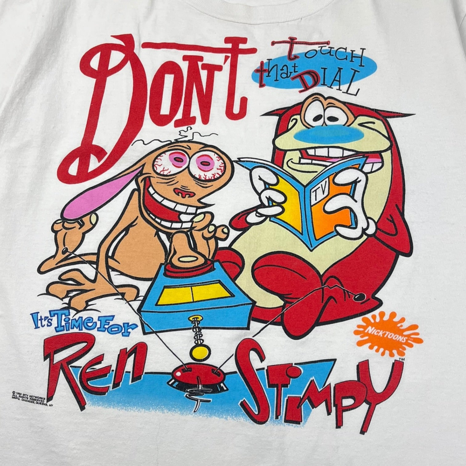 1992 Ren & Stimpy “Don’t Touch That Dial” T-Shirt