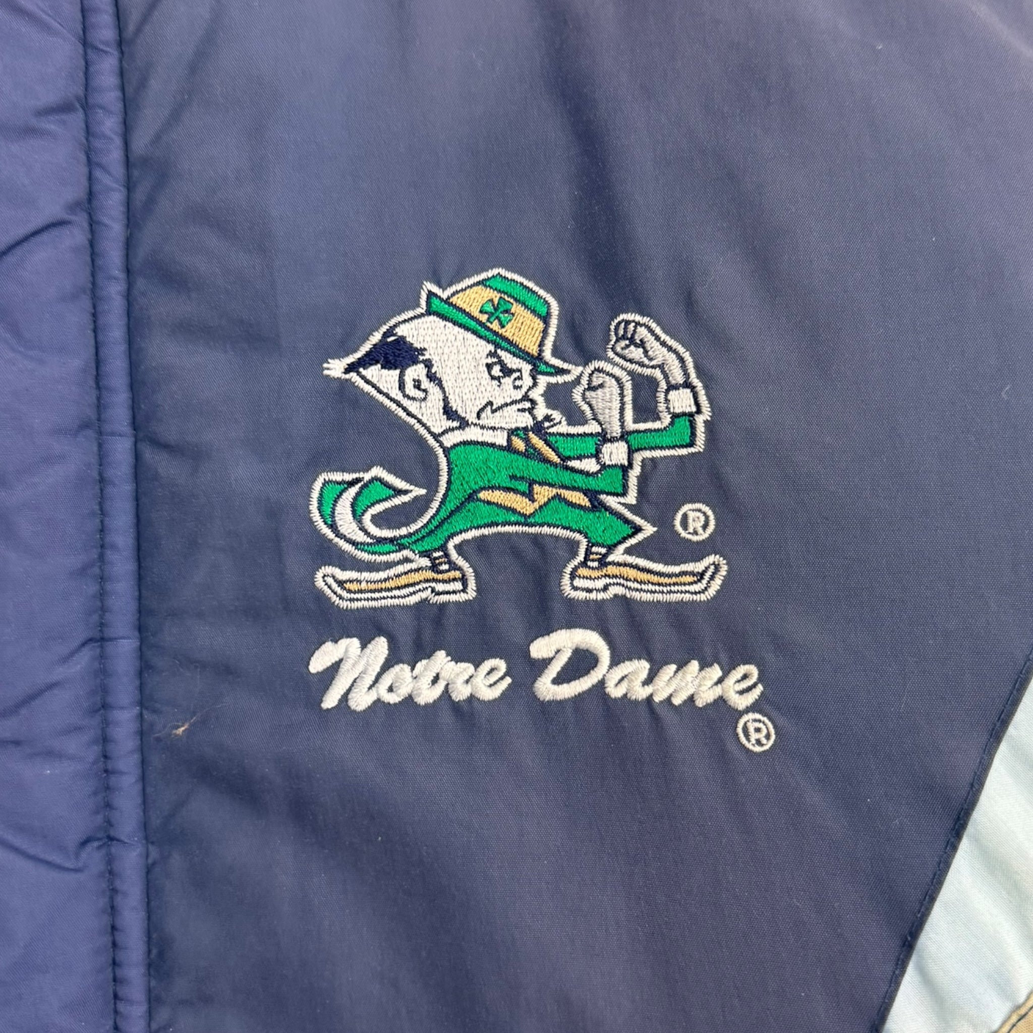 Vintage Notre Dame Fighting Irish Chalk Line Jacket