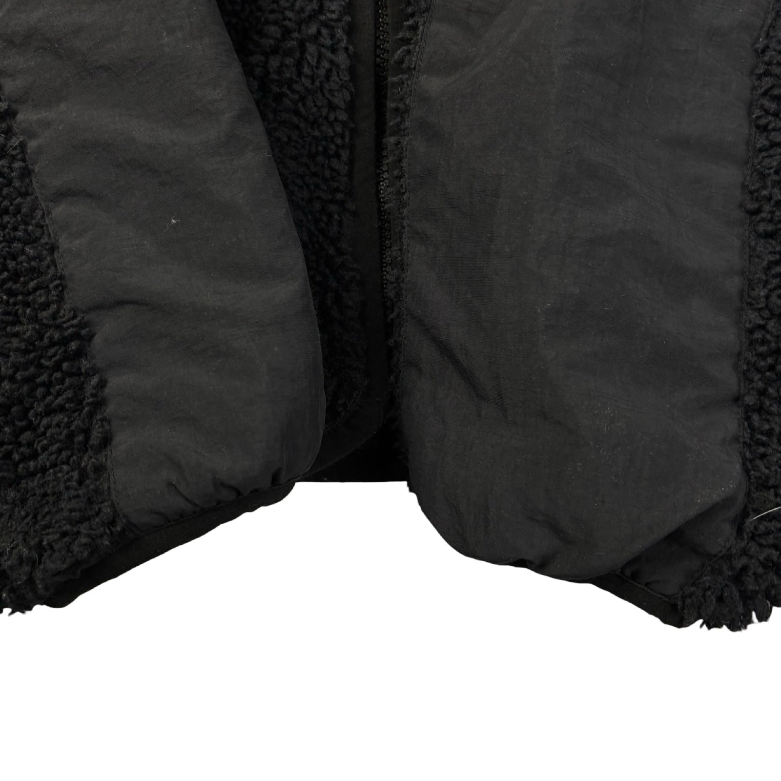 Stussy Sherpa Paneled Hooded Jacket Black