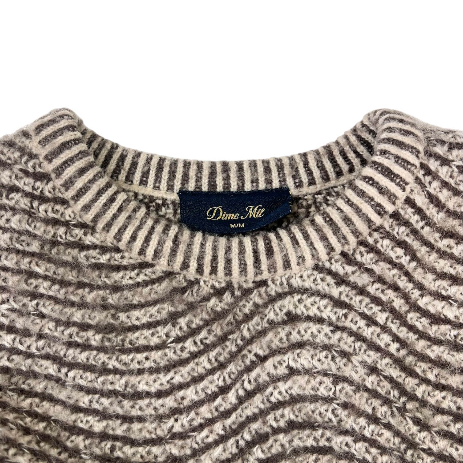 Dime Mohair Wave Knit Sweater