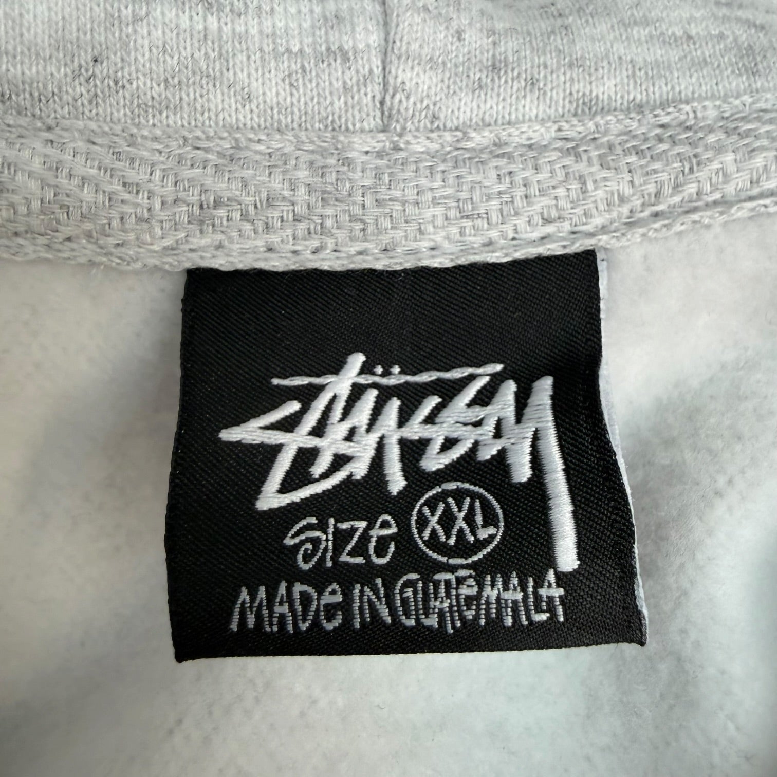 Stussy Superior Quality Zip Up Hoodie Ash Grey