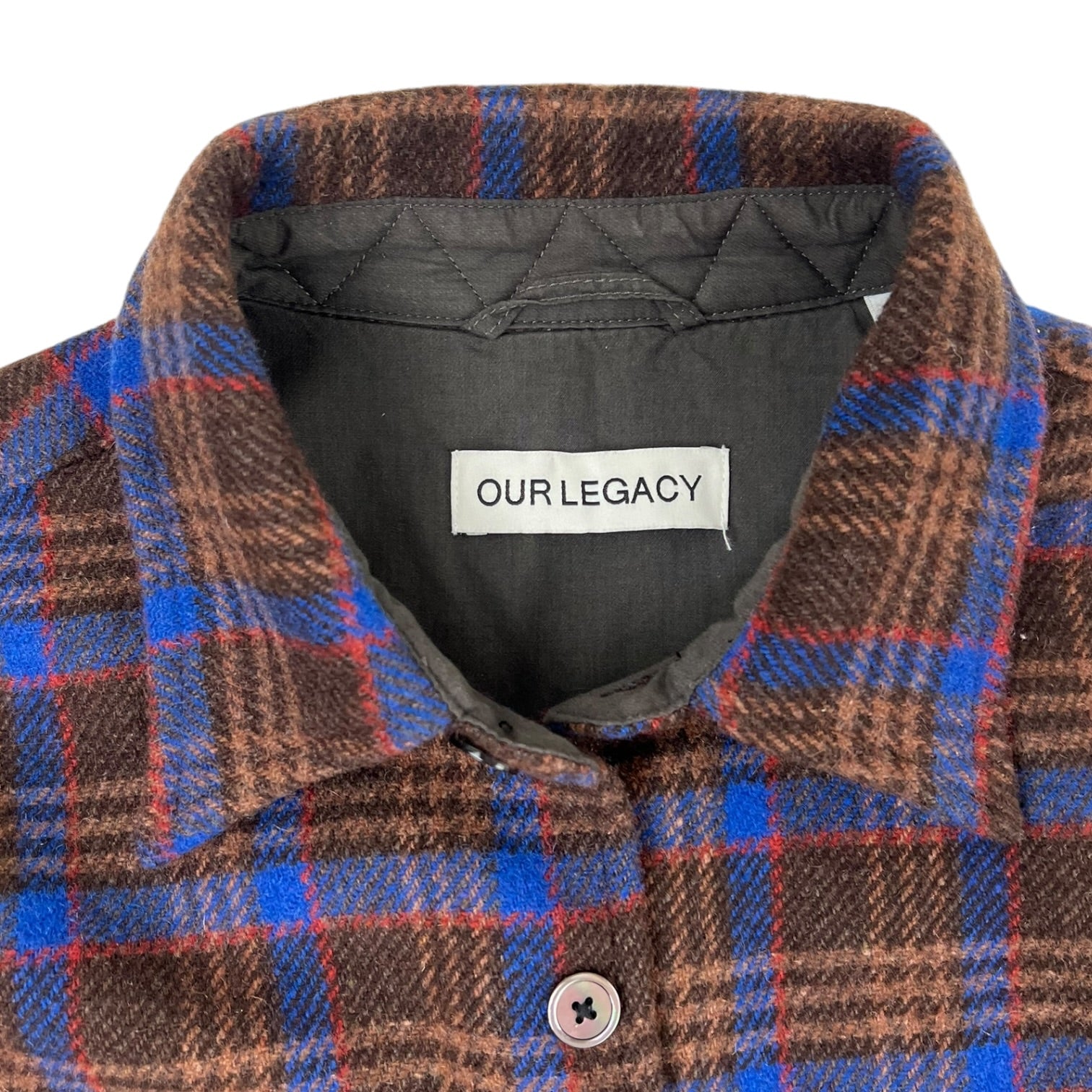 Our Legacy Above Button- Up Shirt Brown Pankow Check