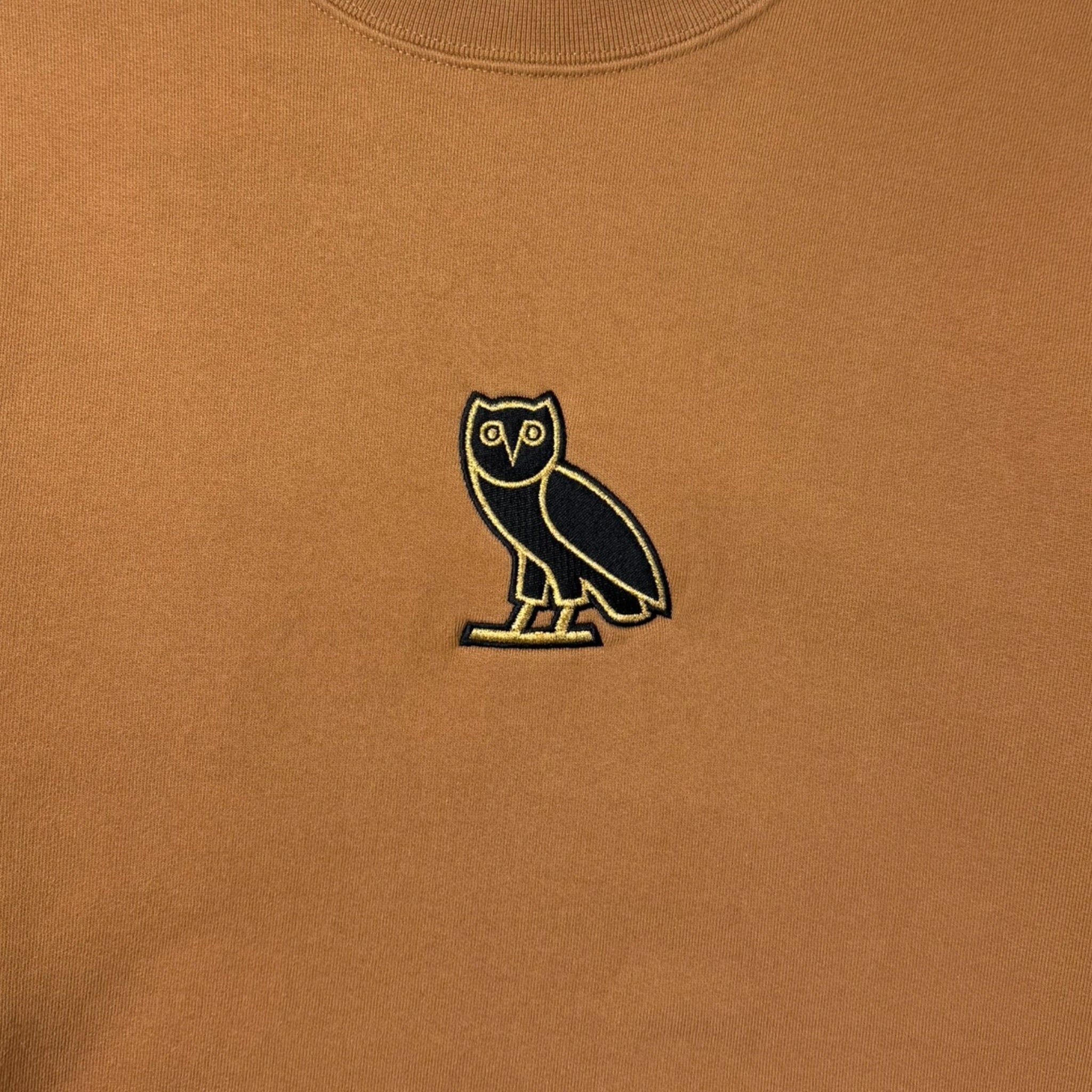 OVO Embroidered Logo Crewneck Orange