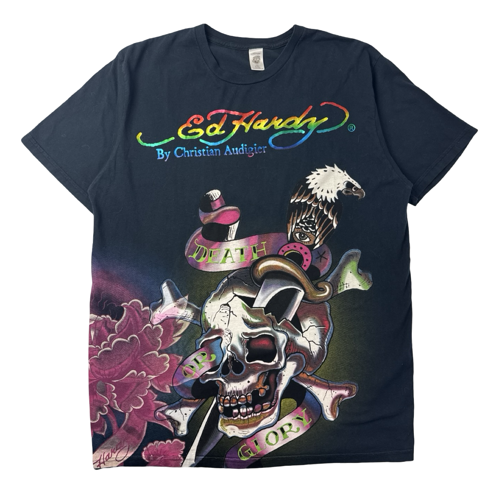 Y2K Ed Hardy 'Death Or Glory' T-Shirt